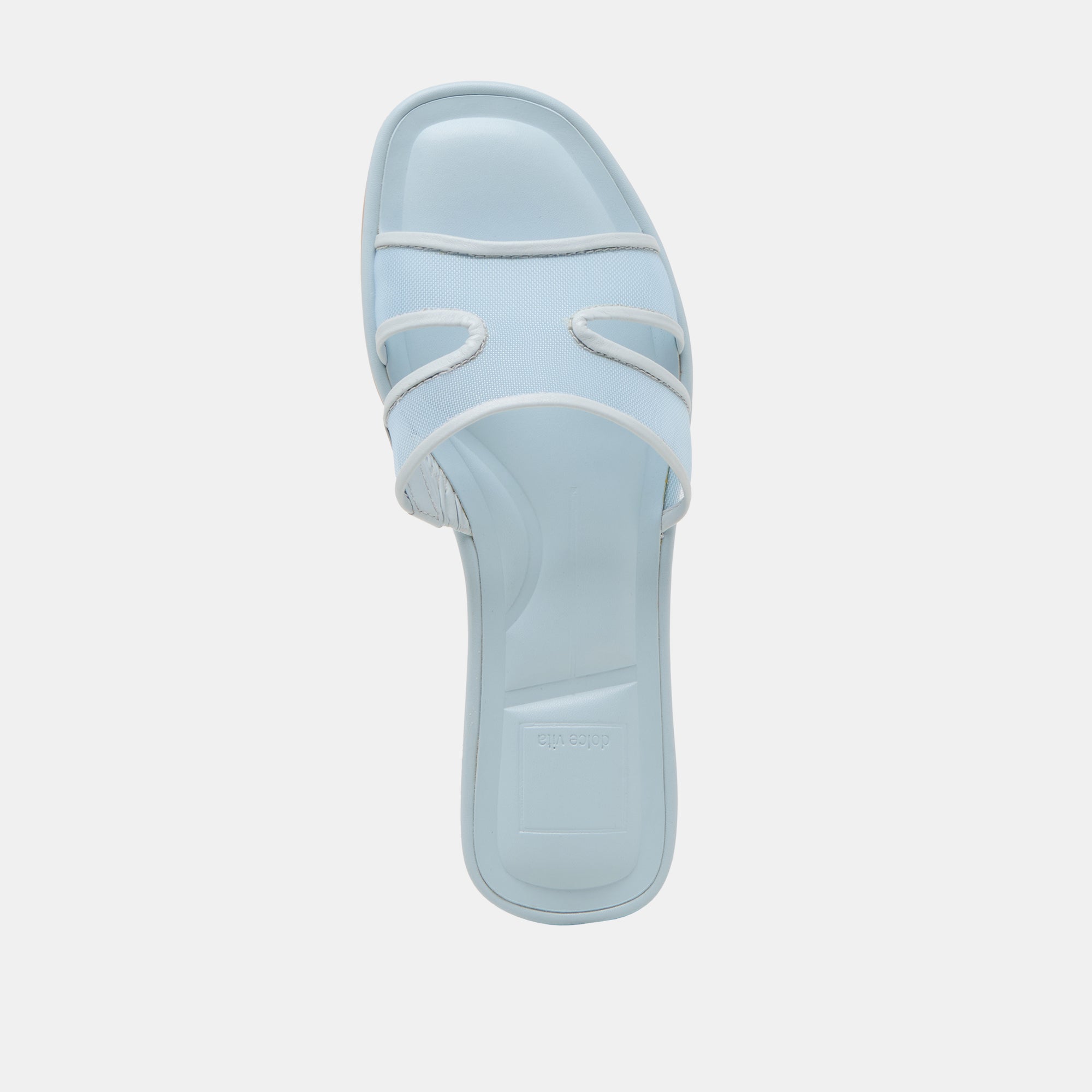 FLORI Women's Ice Blue Mesh Sandals - Comfortable Summer Beach Walking Shoes for Outdoor Activities and Casual Wear