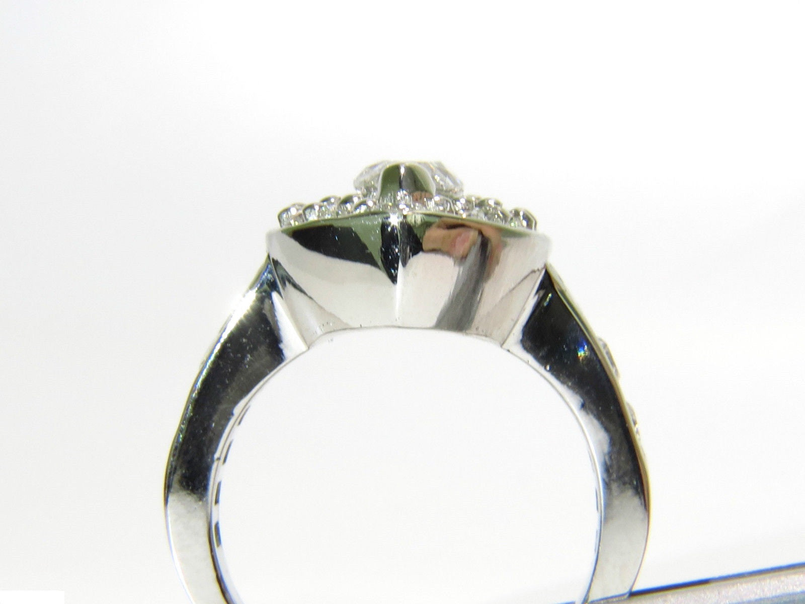 2.62 Carat Diamond Cluster Ring - Marquise & Round Cut 14K Gold Halo Engagement Ring for Women, Perfect for Weddings, Anniversaries & Special Occasions