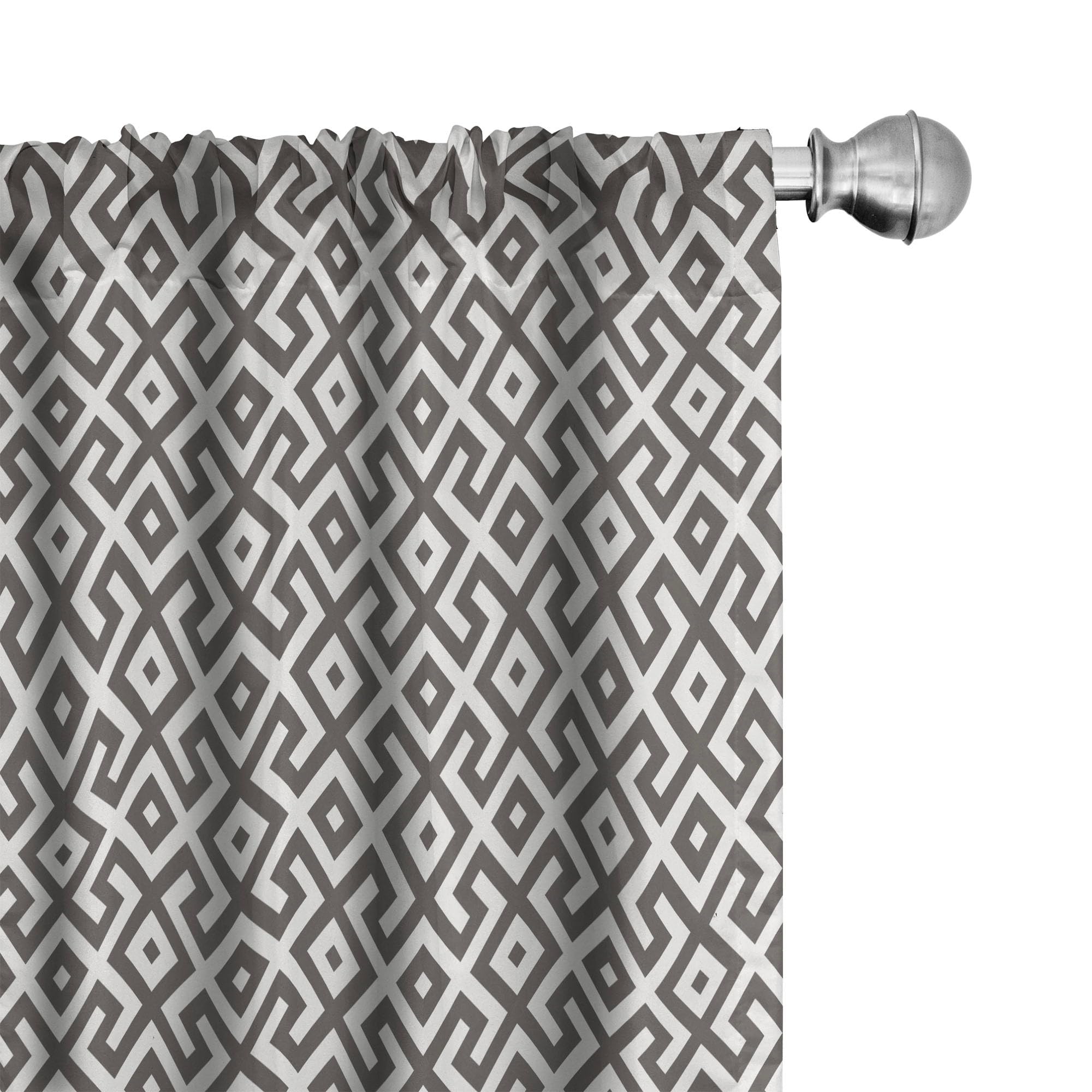 Ambesonne Modern Geometric Print Curtains - 2 Panel Set, 28