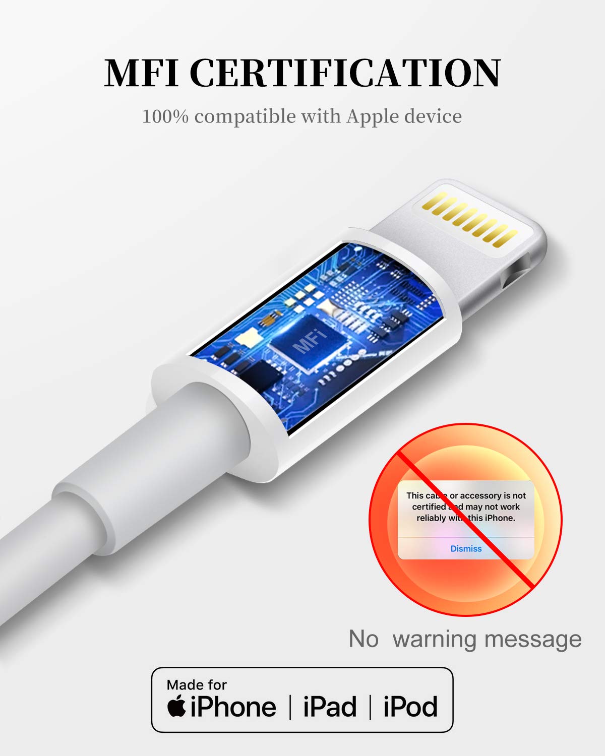 Original Apple MFi Certified USB to Lightning Cable 2-Pack (6Ft) - Fast Charging Cord for iPhone 11/11 Pro/11 Max/X/XS/XR/XS Max/8/7/6/5S/SE - Pink | Perfect for Home, Office & Travel Charging