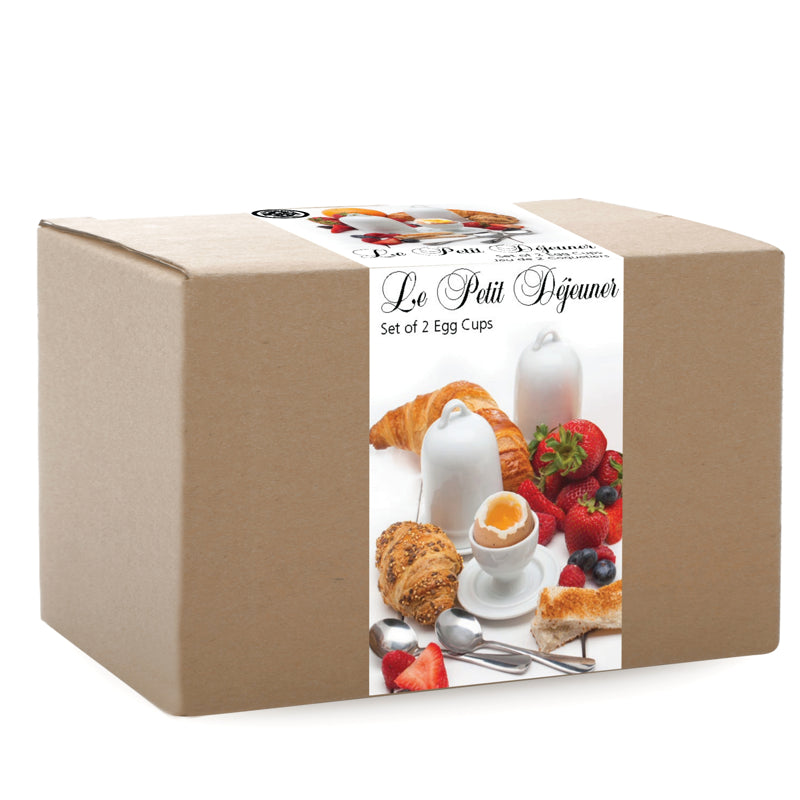 BIA Egg Cup Set - Elegant Breakfast Egg Holders for Soft Boiled Eggs | Perfect for French Toast, Brunch, and Morning Tea Time