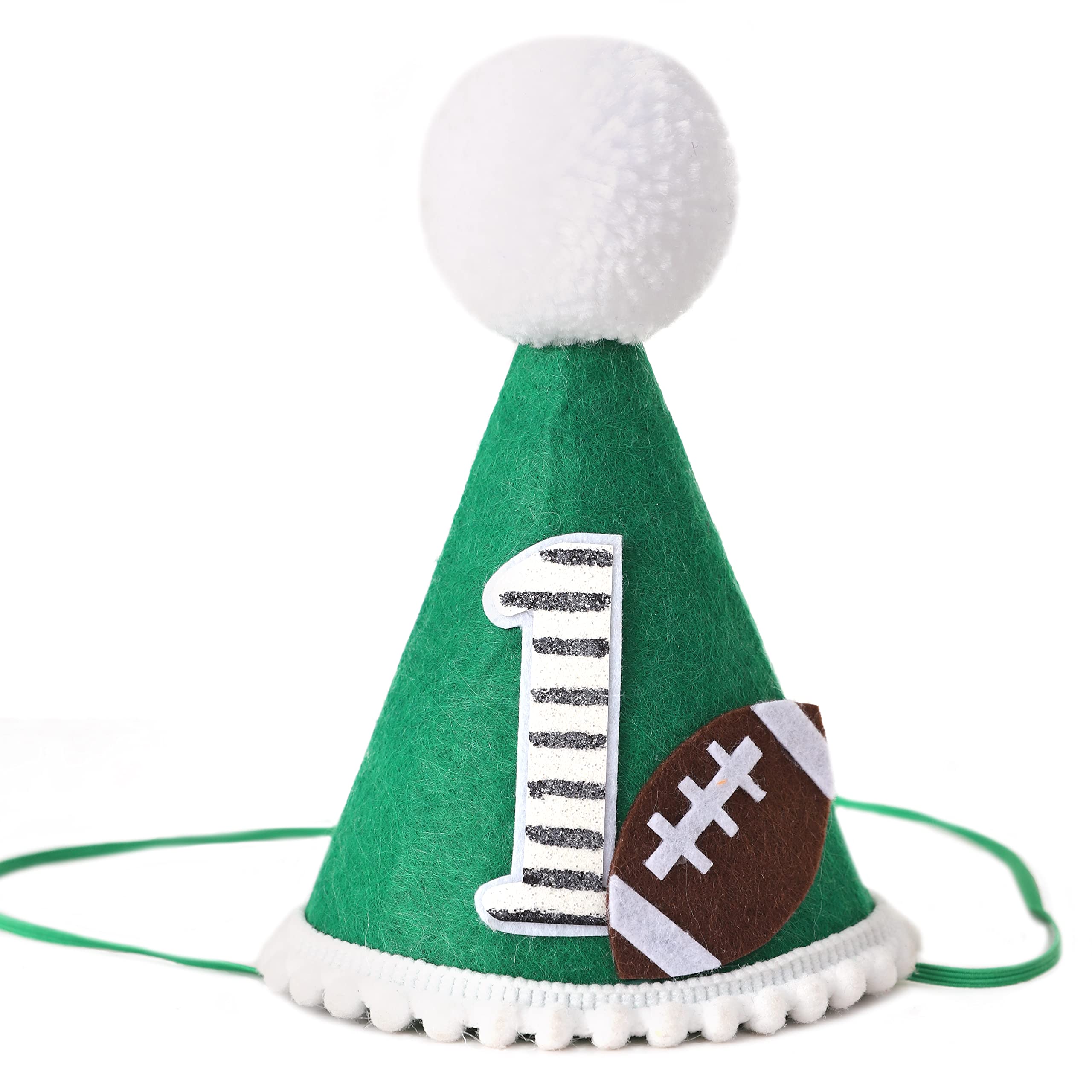 Football First Birthday Hat - Baby Boy Football Party Crown for 1st Birthday Celebration | Football Theme Birthday Decoration, First Year Down Outfit for Boys | Perfect for Football-Themed Birthday Parties, Baby Showers, and Sports Celebrations