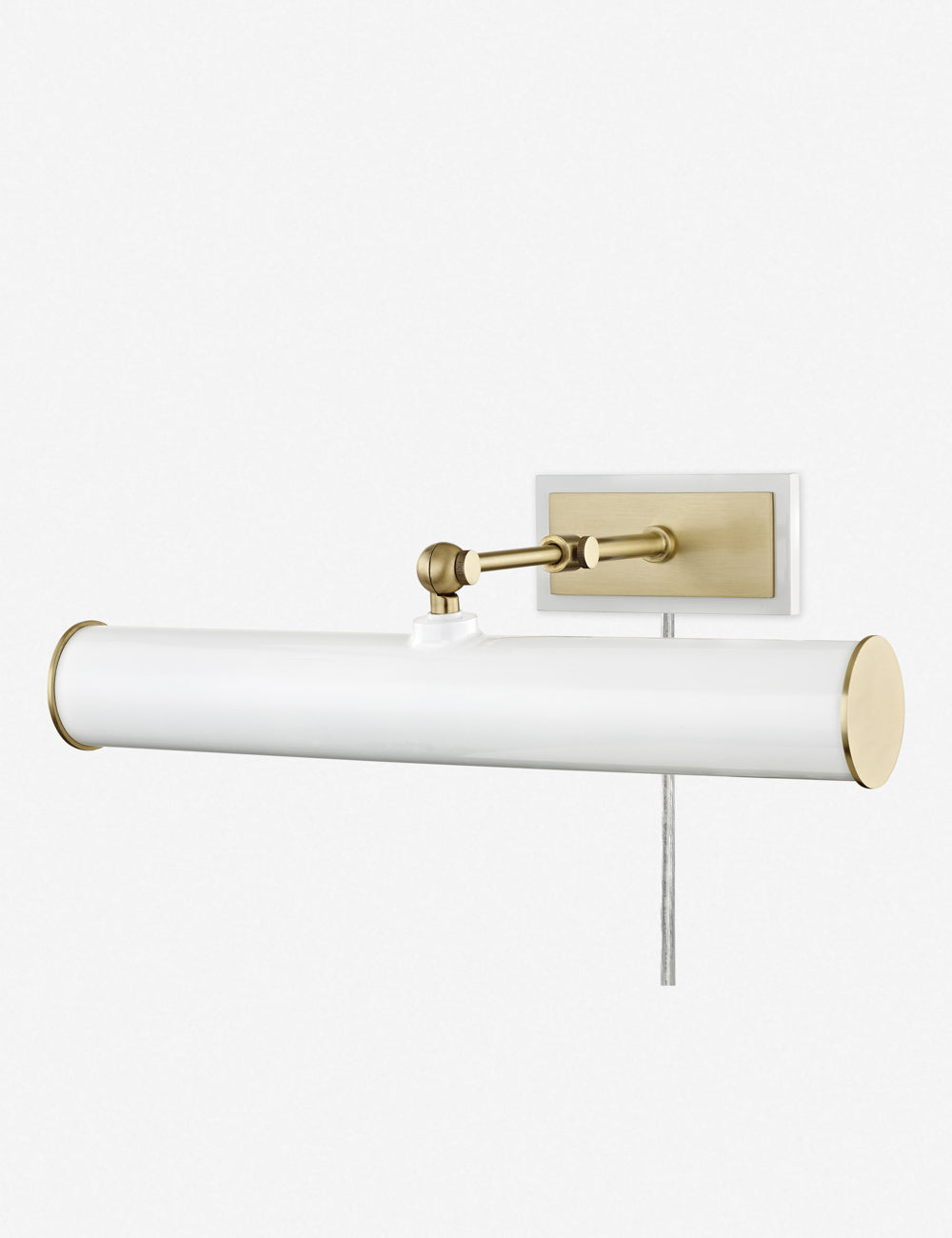 White and Antique Brass