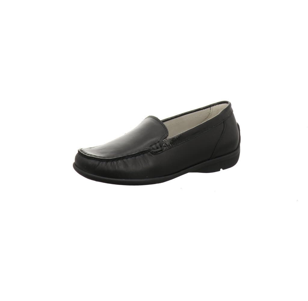 Waldläufer Women's Comfortable Leather Loafers - Slip-On Casual Shoes for Work, Office & Everyday Wear