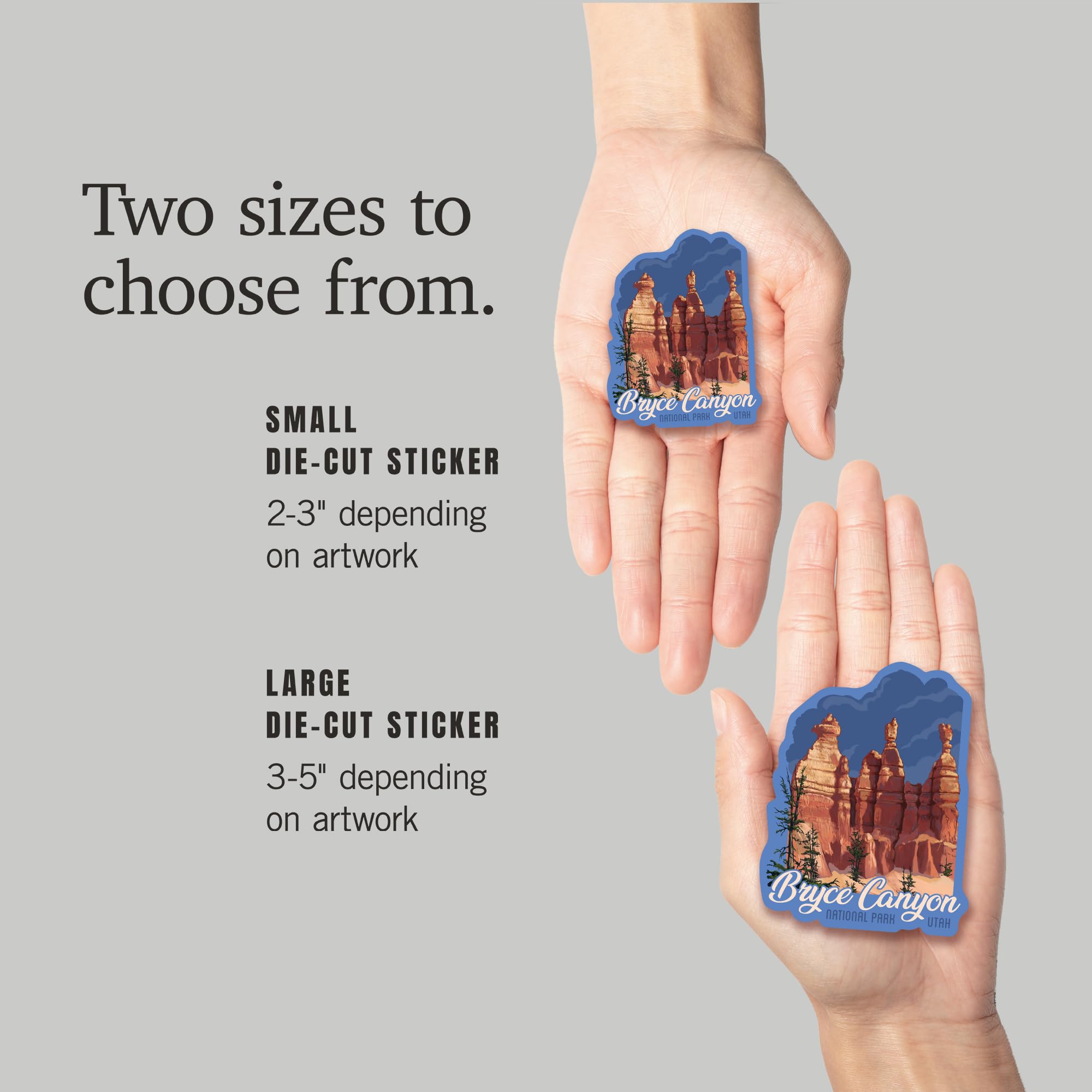 Premium Waterproof Vinyl Stickers - Bryce Canyon National Park Utah Scenic Die-Cut Decals (1-3 inches) for Cars, Laptops, Water Bottles & Coolers - Perfect for Outdoor Adventures, Travel Gear & Personalizing Devices