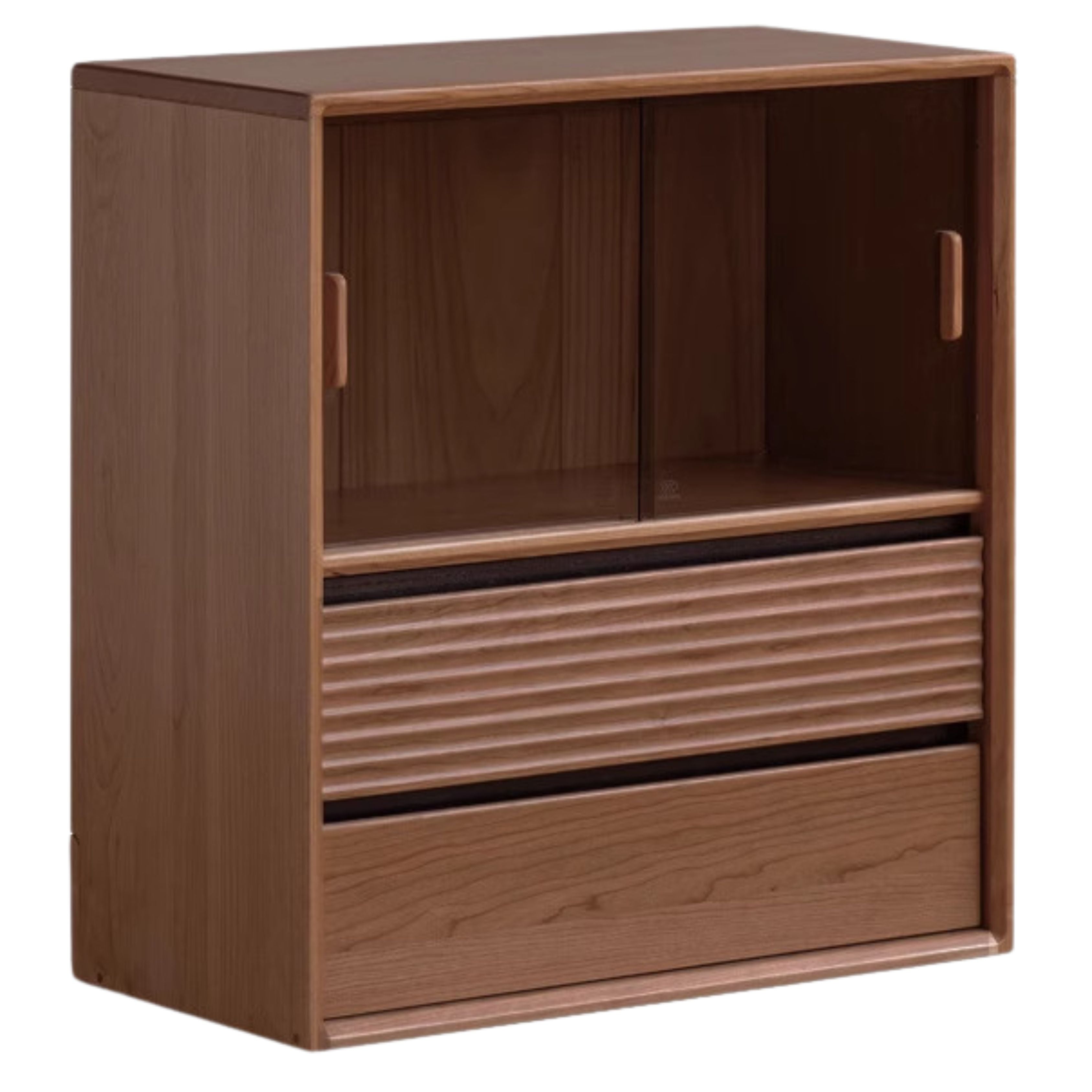 Premium Solid Oak & Black Walnut Modular Bookcase - Modern Luxury Wooden Bookshelf for Home Office, Living Room, and Library Organization