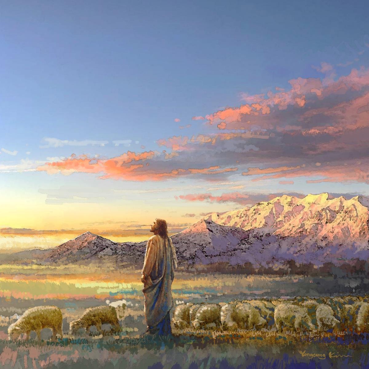 All His Majesty Christian Wall Art by Yongsung Kim - Inspirational Jesus Painting for Home, Church & Office Decor