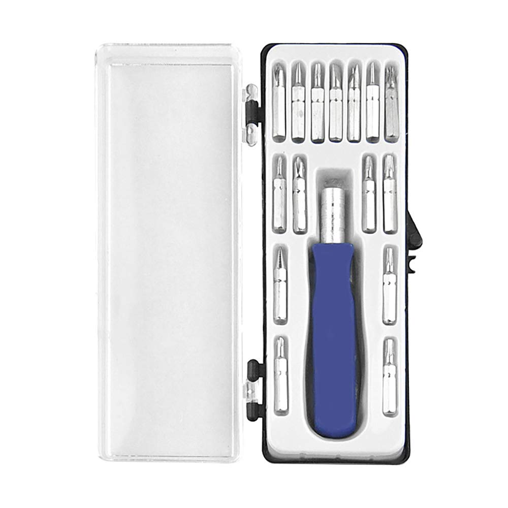 16 Pcs Professional Magnetic Screwdriver Set - Precision Electronics Repair Tool Kit for iPhone, Laptop, Phone, PC & Small Device Maintenance - DIY & Home Improvement Essential
