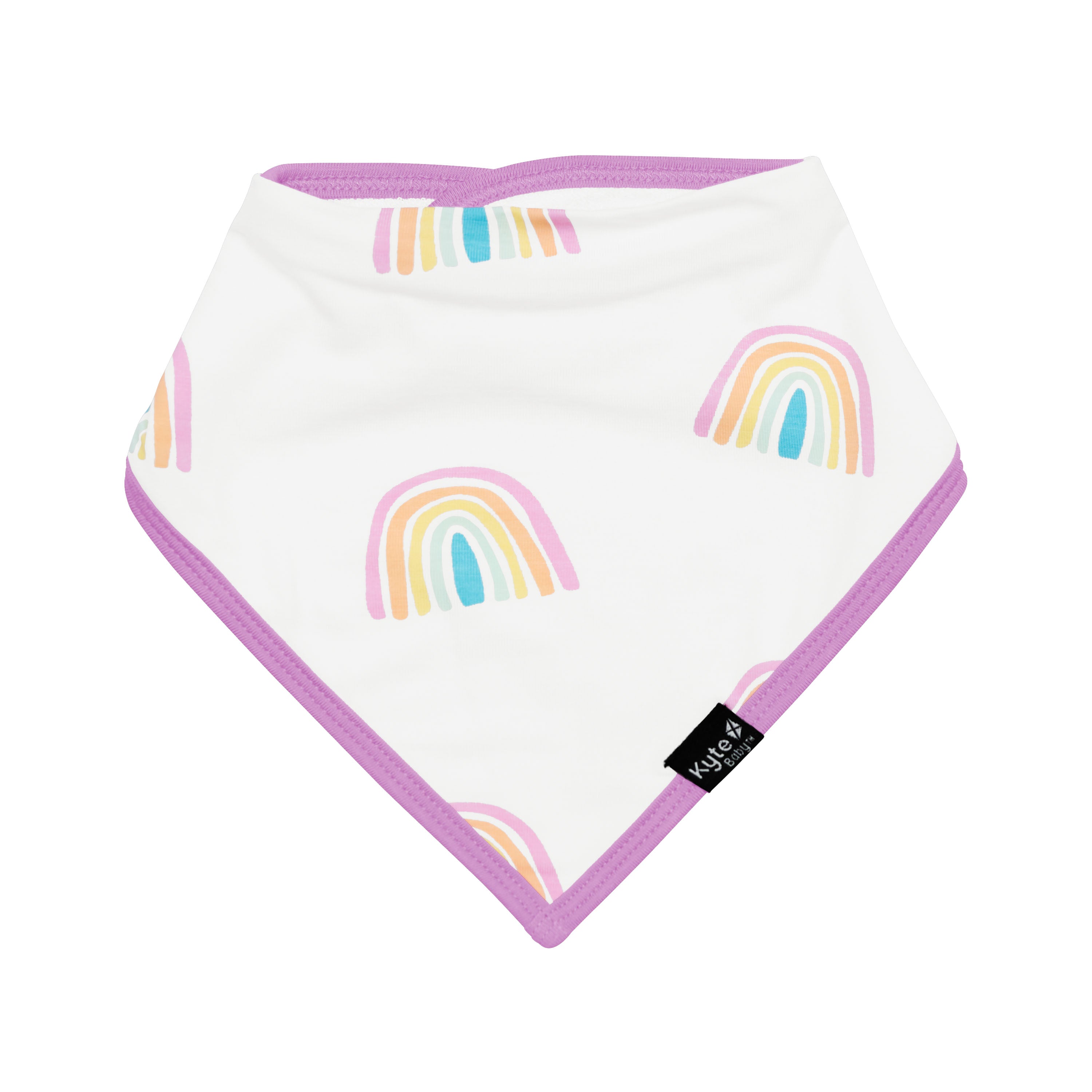 Poi Rainbow Baby Bib - Soft & Absorbent Drool Bibs for Infants & Toddlers - Perfect for Feeding, Teething & Messy Playtime