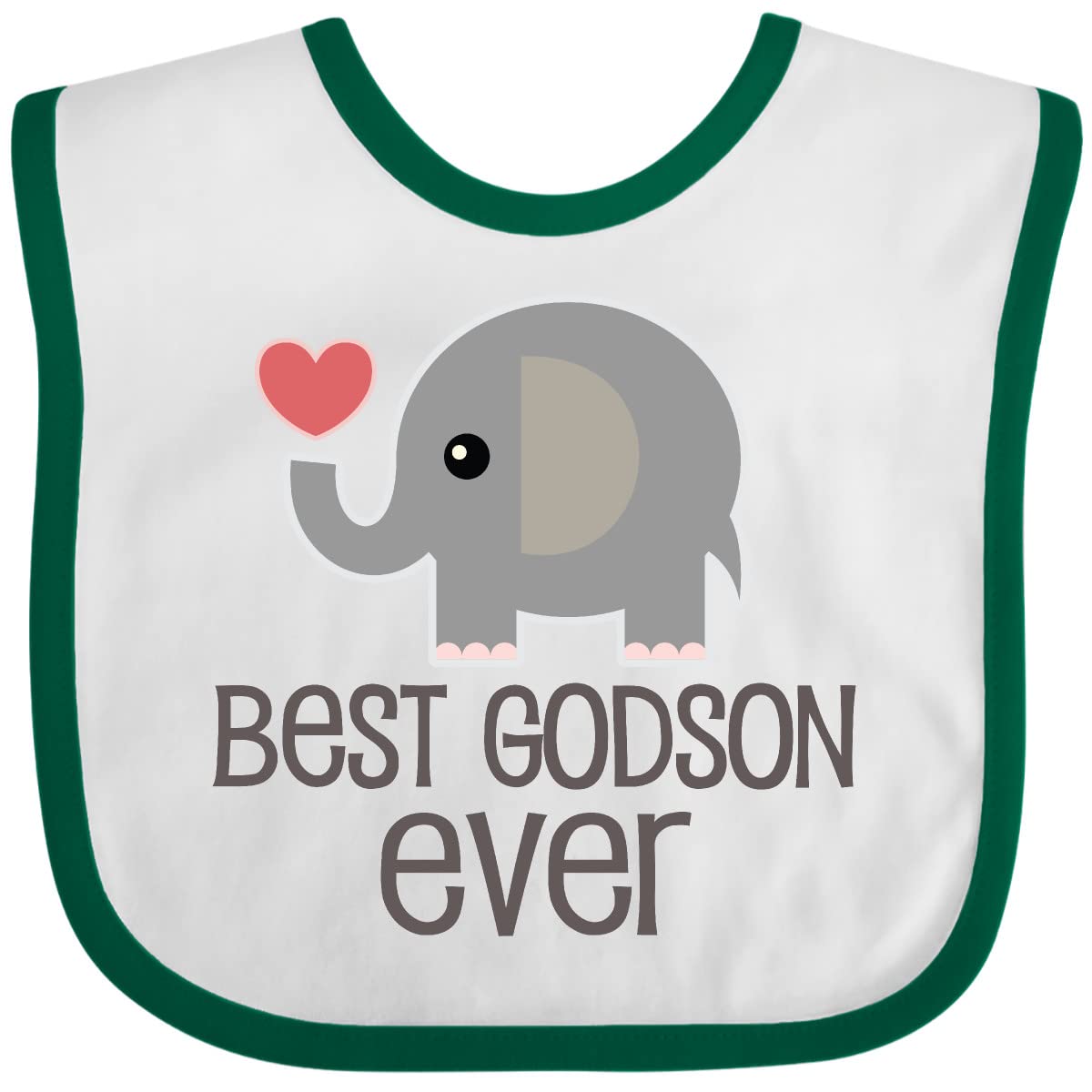 Inktastic Best Godson Baby Boy Bib - Soft & Absorbent Cotton Bib for Infants - Perfect for Feeding, Drooling & Messy Playtime