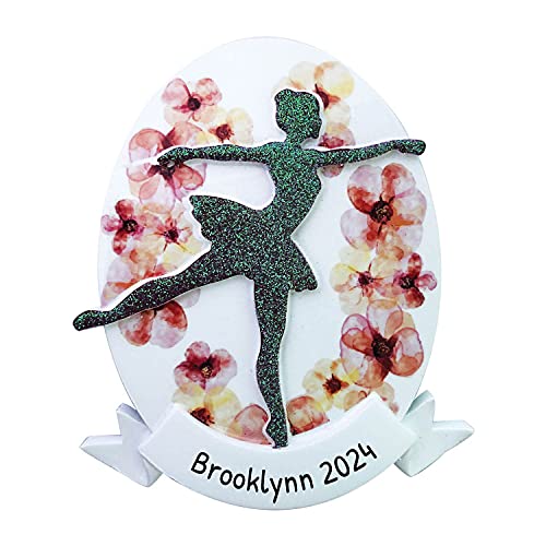 Dancer With Flower Background