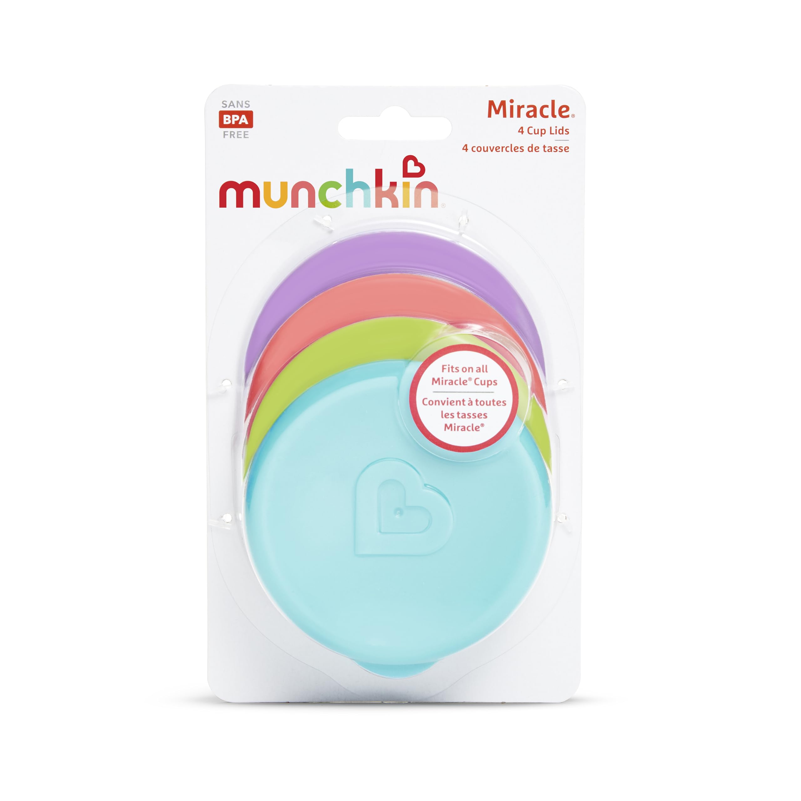 Munchkin® Miracle® 360 Trainer Sippy Cups with Handles & Lids - Spill Proof 7oz Baby Cups (4 Pack) - Perfect for Toddler Transition from Bottle to Cup, Daycare & On-the-Go Use