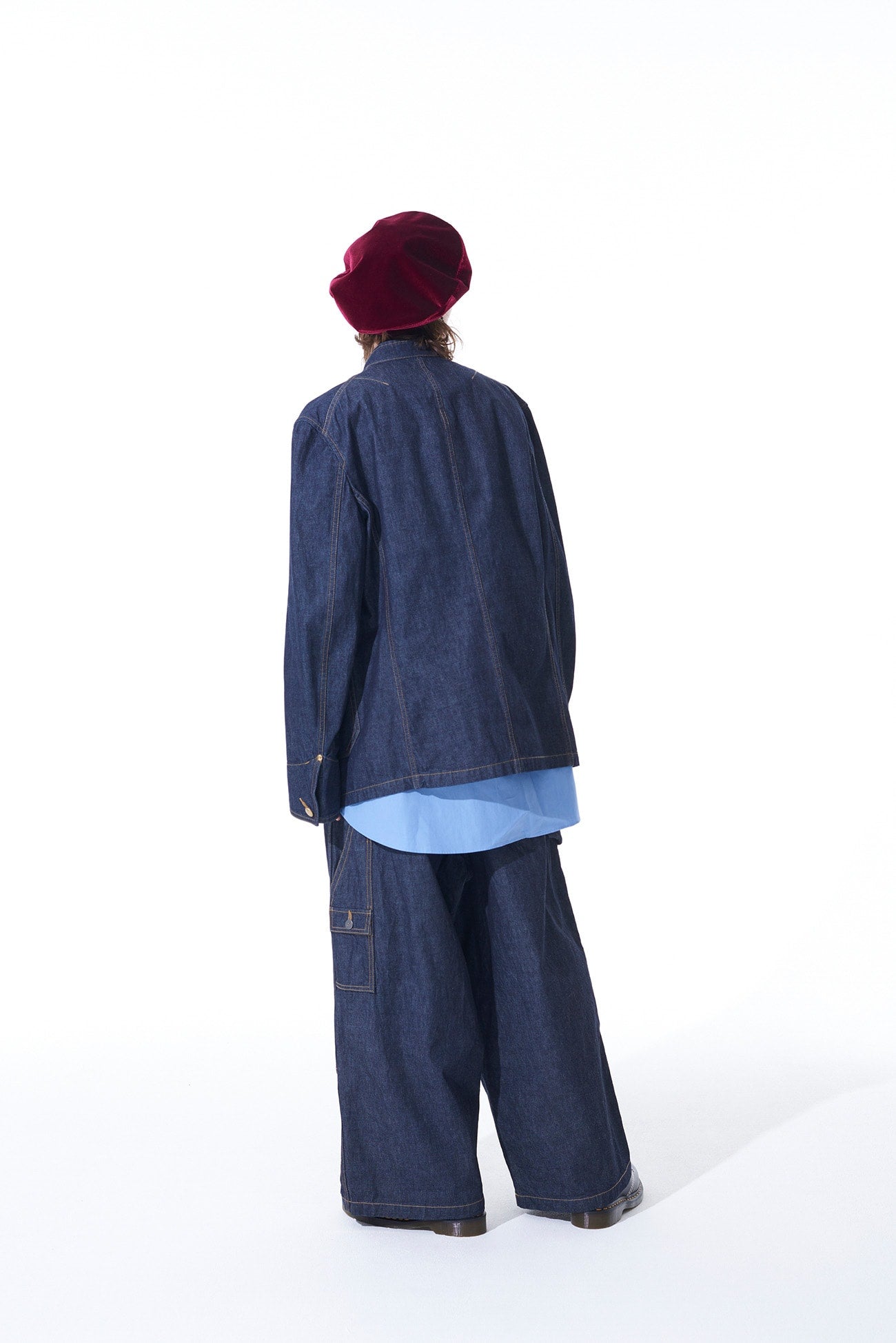 10 OZ Denim Stand Collar Coveralls Jacket - Durable Workwear for Men & Women - Perfect for Farming, Construction, and Outdoor Activities