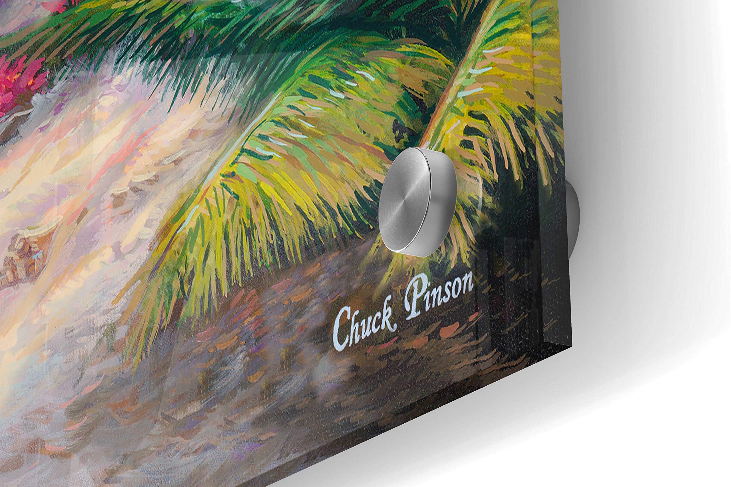 Epic Art 'Sea Breeze Trail' by Chuck Pinson - 36x24 Inch Acrylic Glass Wall Art for Living Room, Bedroom & Office Decor - Modern Coastal Landscape Painting