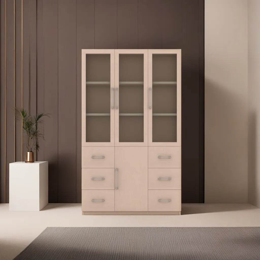 Micah III Display Bookshelf - Modern Wooden Bookshelf for Home & Office Decor - Perfect for Living Room, Bedroom, and Study Room Organization