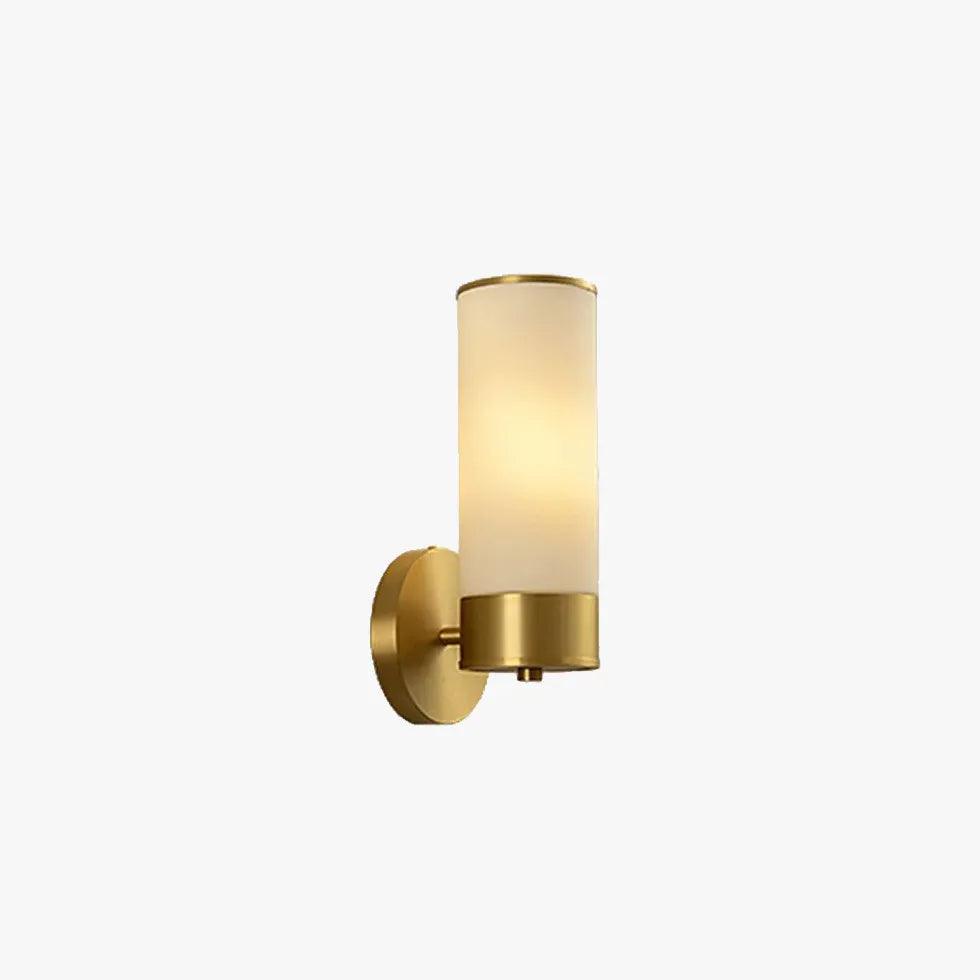 Brass Wall Sconce Light Fixture for Bathroom - Vintage Cylinder Design, Oil Rubbed Bronze Finish - Perfect for Hallway, Bedroom, and Vanity Lighting