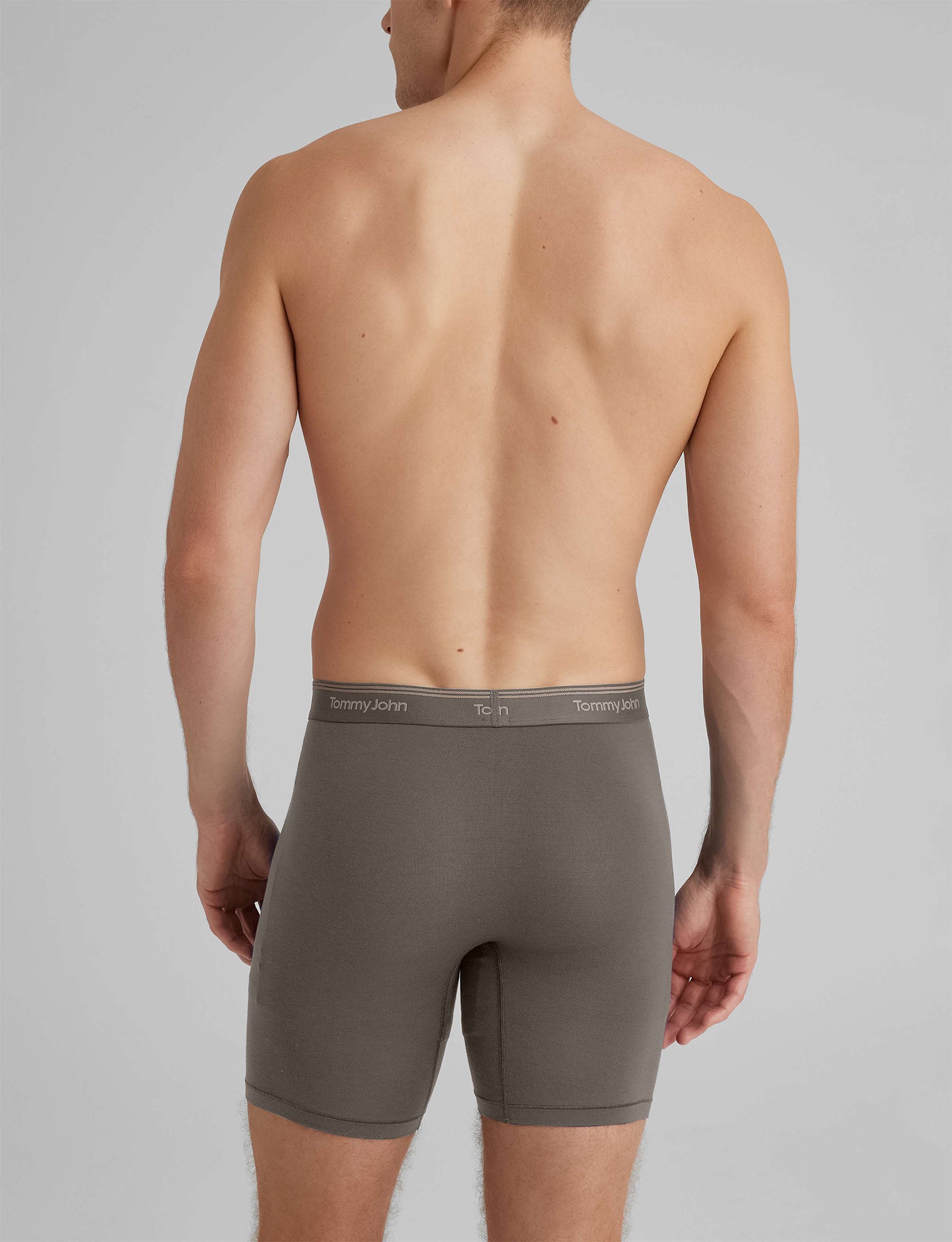 Ultra Soft Flex Mid Length Boxer Briefs for Men - 6 Pack Comfortable Underwear for All-Day Wear - Perfect for Workout, Running, and Daily Activities