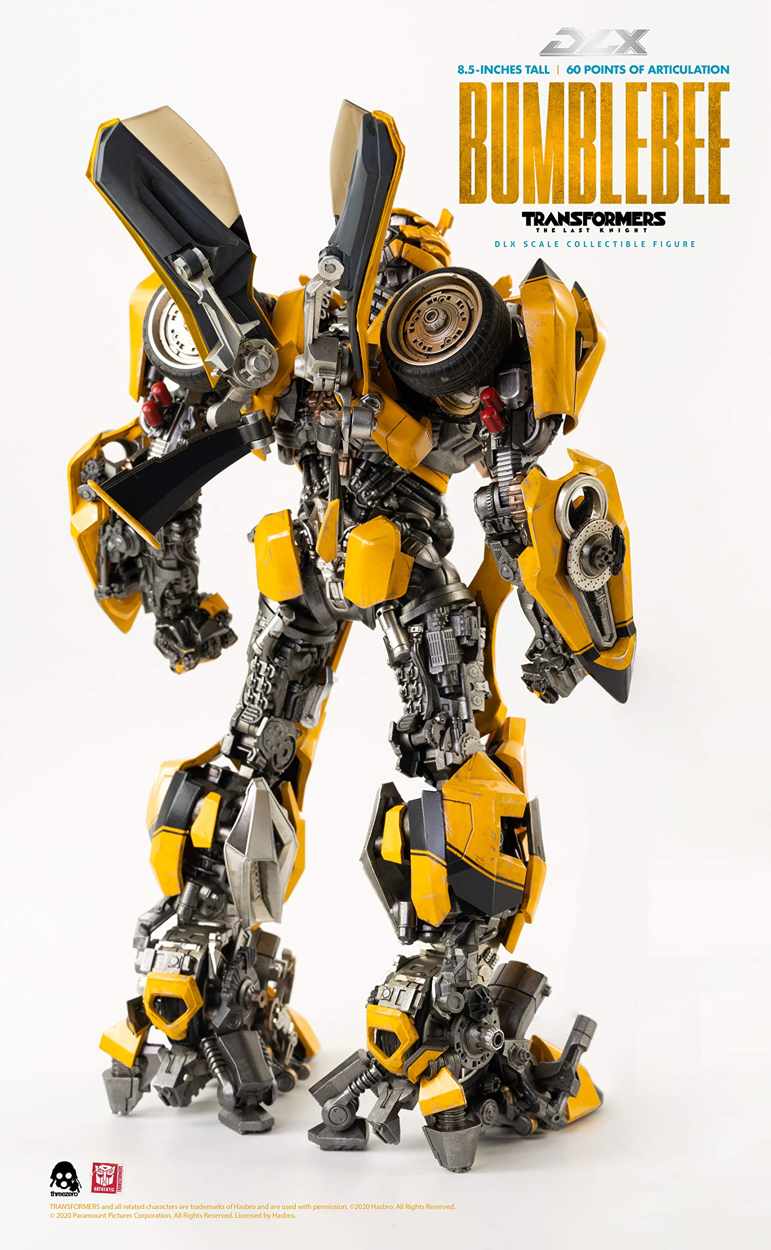 Transformers The Last Knight Bumblebee DLX Scale Collectible Action Figure - Premium Movie Replica for Display & Collectors