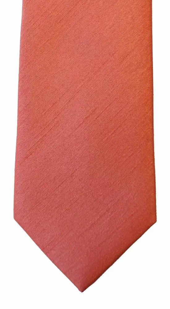 LA Smith Plain Poly Shantung Tie - Classic Silk-Like Necktie for Men | Perfect for Weddings, Business Meetings & Formal Events