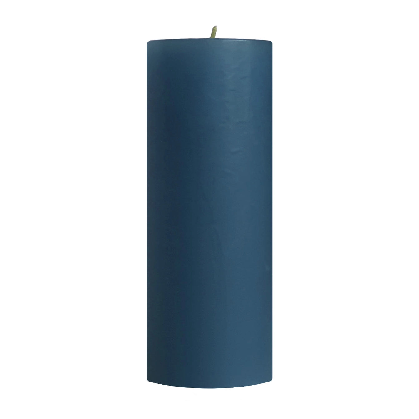 Colonial Blue Unscented Pillar Candles - Handmade Beeswax Candles for Home Decor, Wedding Centerpieces & Relaxation