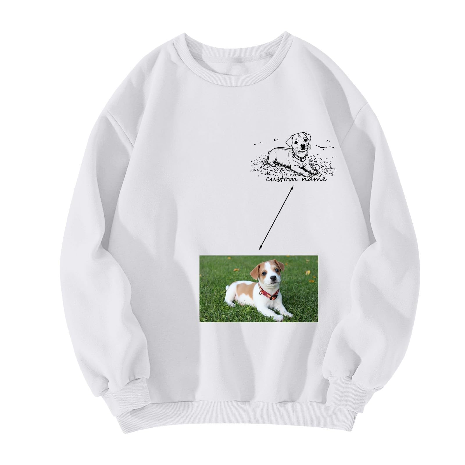 Custom Dog Lovers Hoodie - Cute Pet Print Sweatshirt for Women, Cozy Pullover Gift for Dog Moms | Perfect for Casual Wear, Dog Walks & Pet Lover Outfits