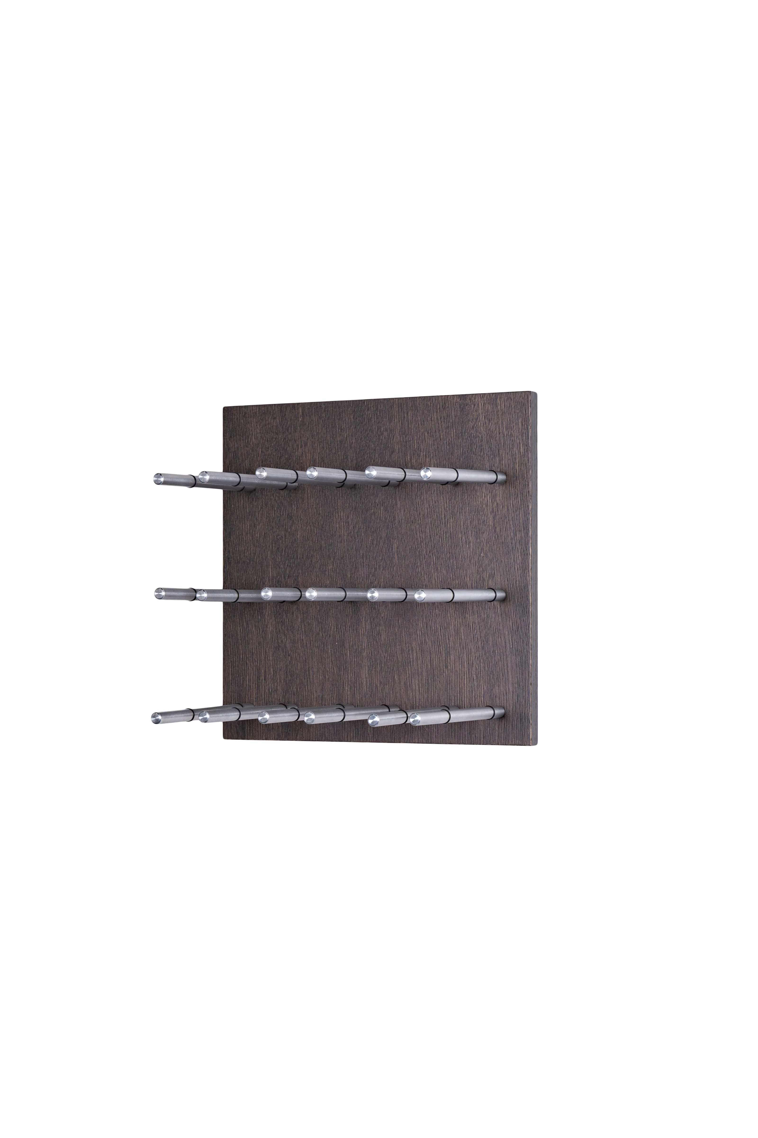 Kessick Wine as Art 14x14 Wood Panel Wine Rack - Wall Mounted Wine Storage for Kitchen, Dining Room & Home Decor