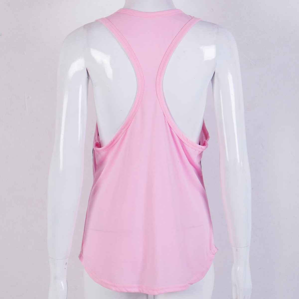 New Pink Women's Yoga Vest - Stretchy Fitness Tank Top for Workouts & Gym - Perfect for Yoga, Running & Activewear