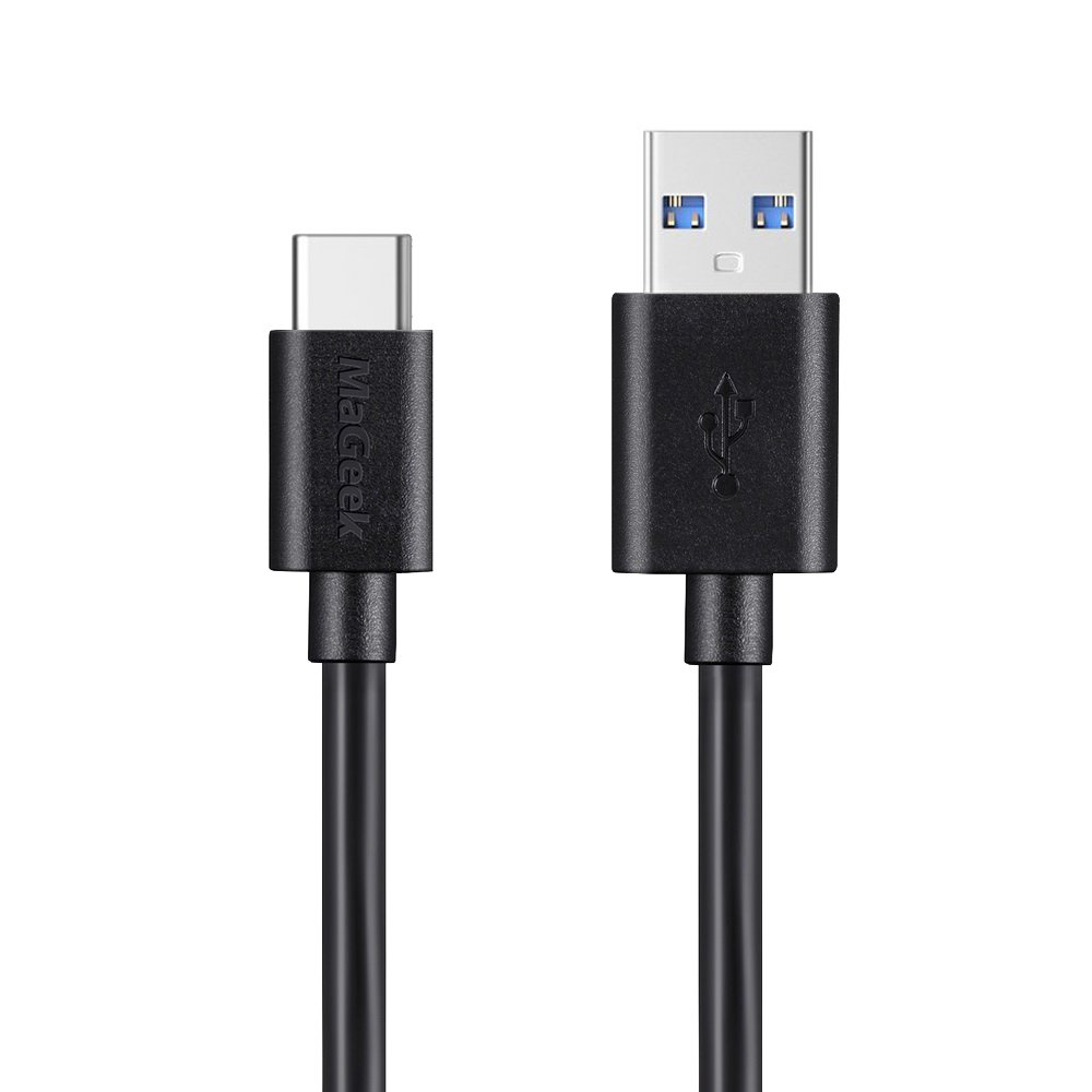 3.3ft USB Type C to USB 3.0 Fast Charging Cable - Compatible with Samsung Galaxy S8/S8+, MacBook, Nintendo Switch, Sony XZ, LG V20/G5/G6, HTC 10 - High Speed Data Sync & Charging for Phones, Laptops, Gaming Consoles (Black) - Perfect for Home, Office & Travel Use