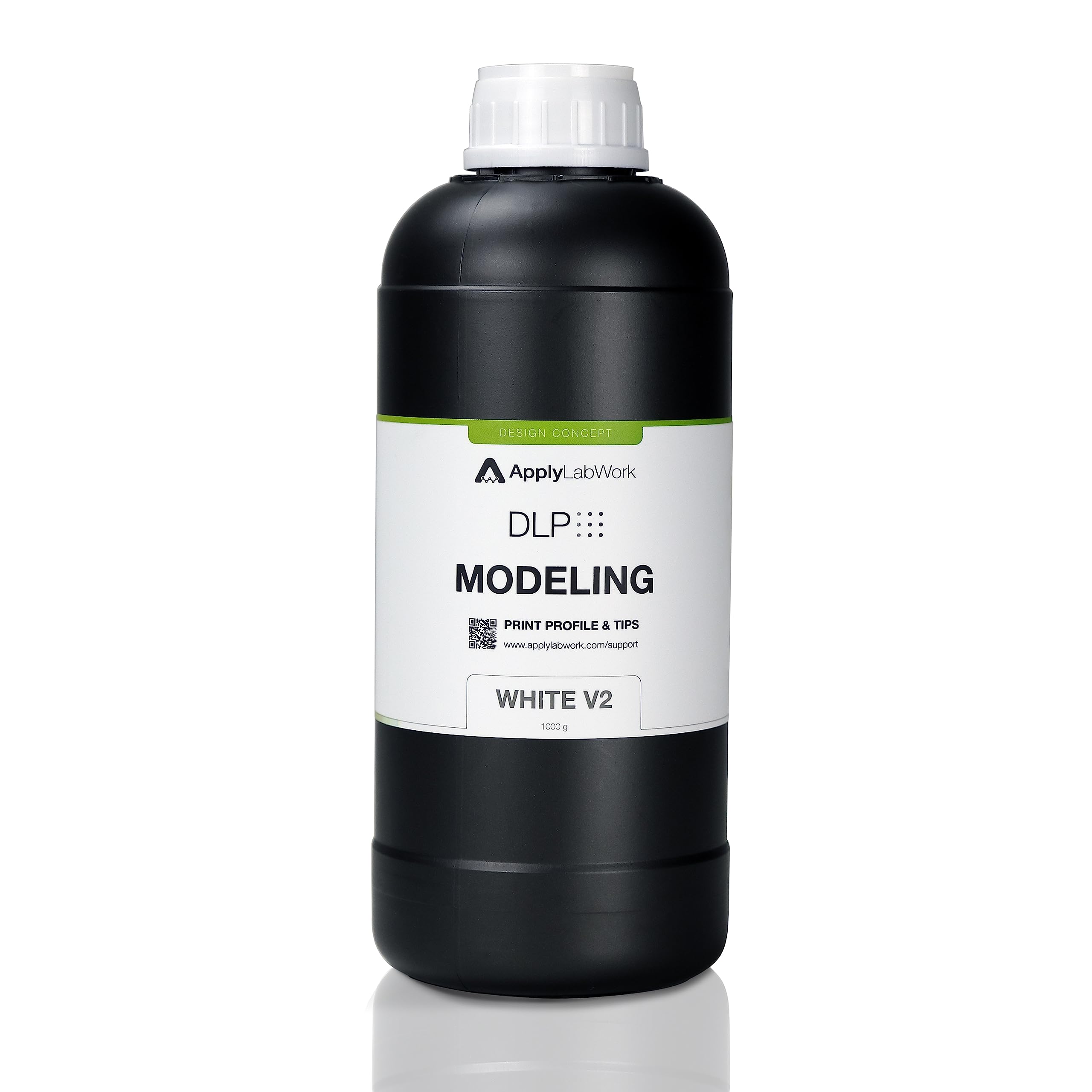 SprintRay Compatible DLP 3D Printer Resin - High Accuracy Modeling White V2 (1000g) with Excellent Mechanical Properties for Dental, Jewelry & Prototyping Applications