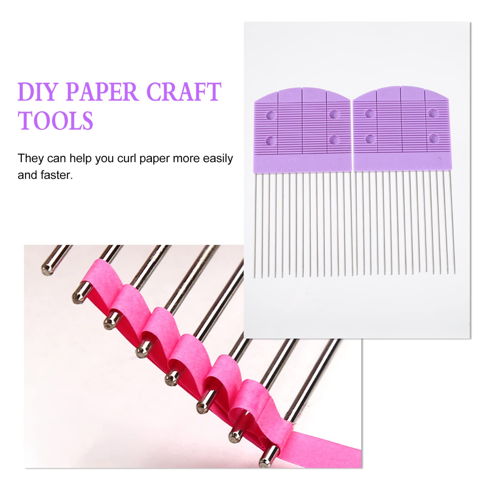 Premium Stainless Steel Quilling Combs & Paper Quilling Pen Set - 2PCS DIY Paper Craft Tools for Scrapbooking, Card Making, and Decorative Art Projects | Perfect for Beginners and Professionals
