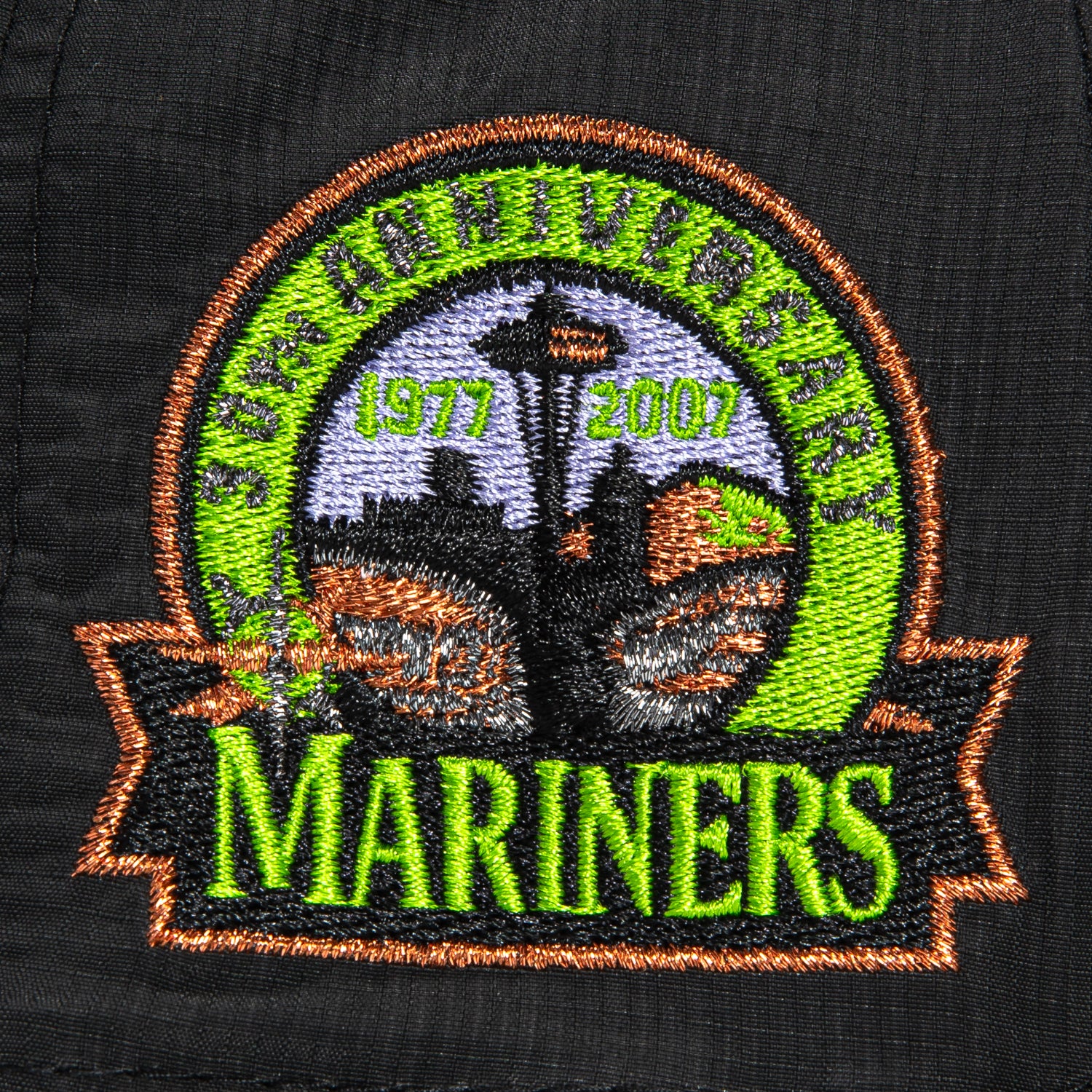 New Era 59Fifty Seattle Mariners 30th Anniversary Patch Snapback Hat - Black Camo Baseball Cap for Men, Outdoor Sports & Casual Wear
