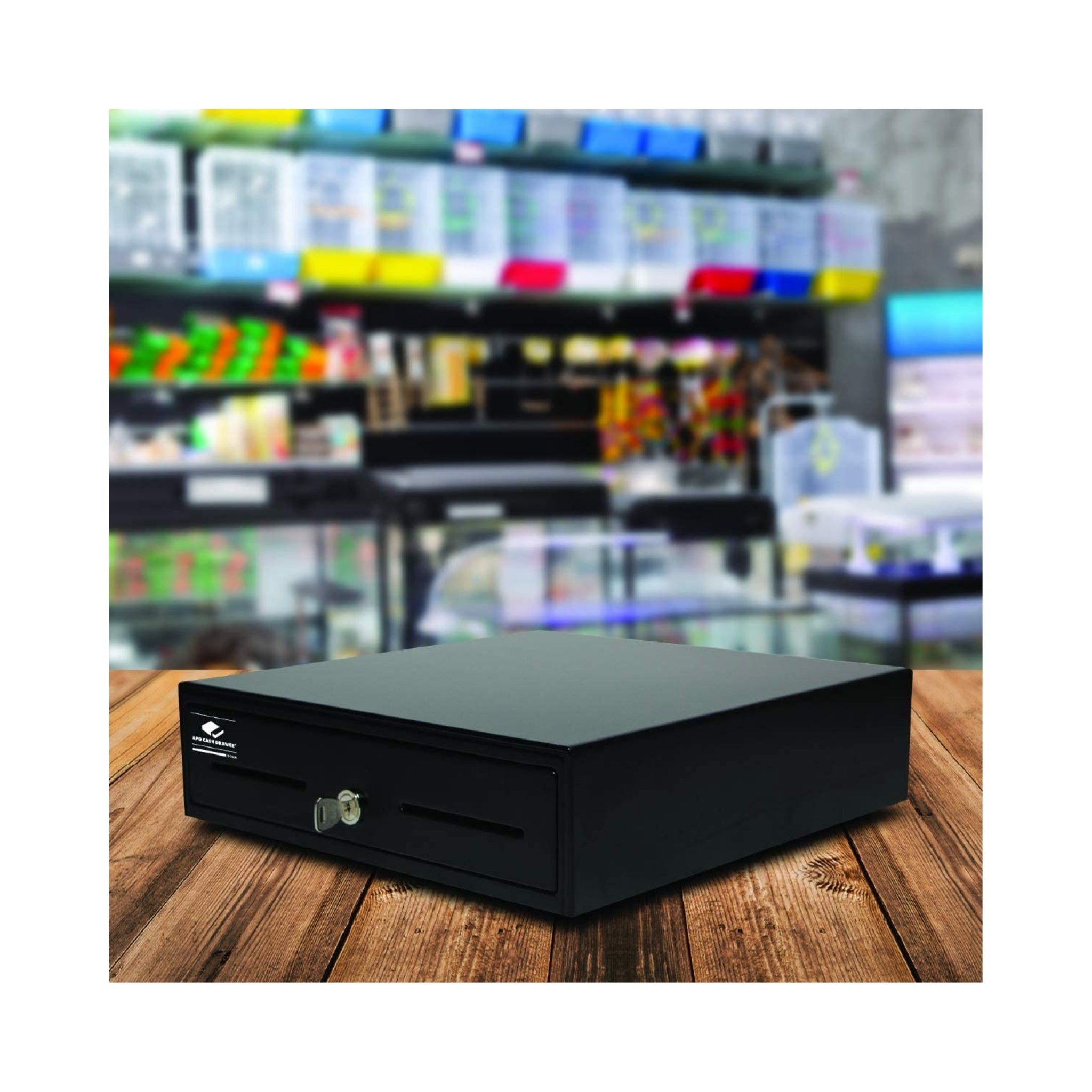 APG Arlo 13 US Currency Cash Drawer with MultiPRO Interface Cable - Secure Money Tray for Retail Stores, Restaurants & POS Systems