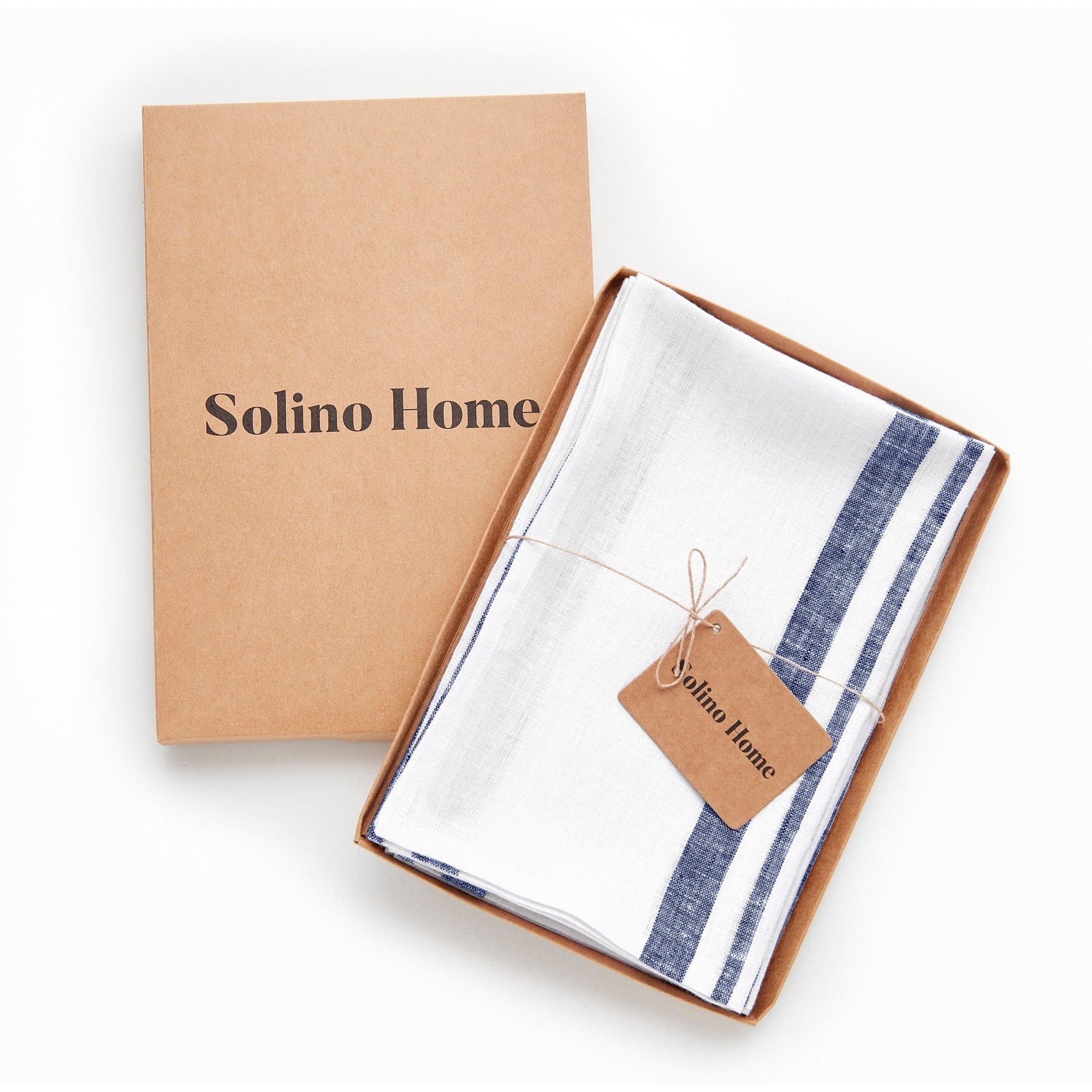 French Striped Cotton Napkins - Premium 12-Pack for Dining, Parties & Home Decor - Elegant Table Linens for Restaurants, Weddings & Everyday Use