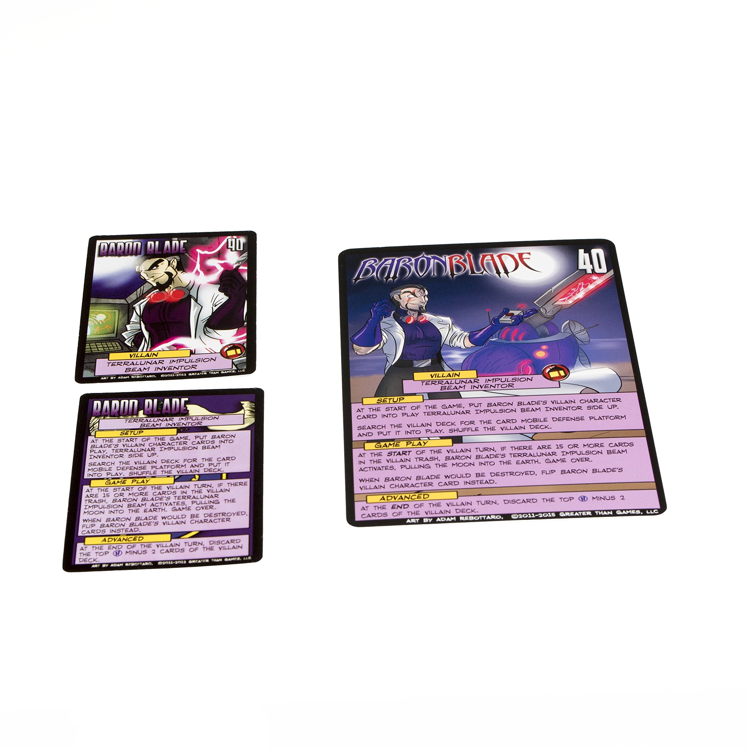 Greater Than Games Sentinels of The Multiverse: Oversized Villain Character Cards Game - Enhance Your Superhero Board Game Nights