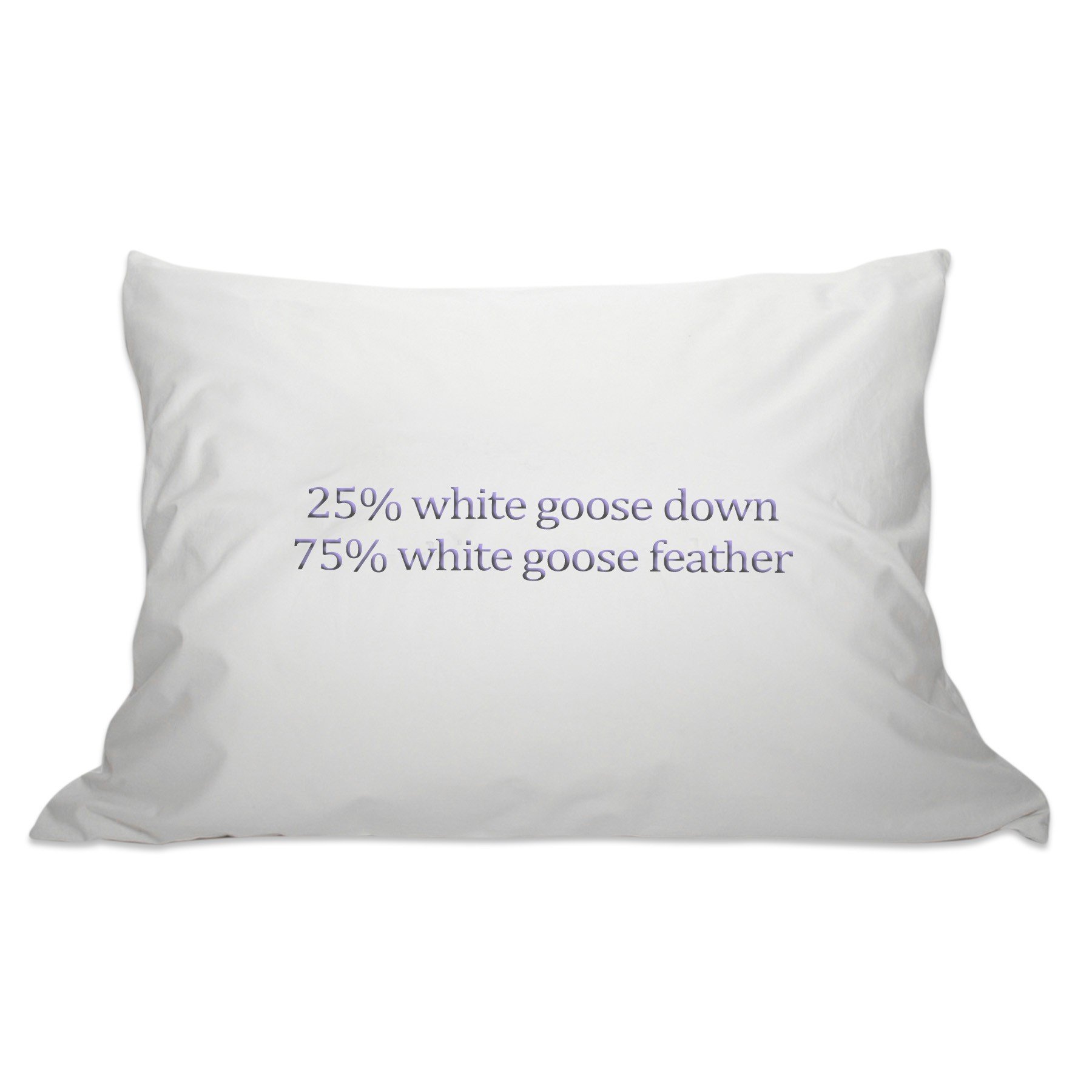 Premium 235-Thread Count 100% Cotton Down Pillow for Side & Back Sleepers - 25% Goose Down & 75% Feather Fill - King Size White Hotel Quality Bed Pillow - Perfect for Luxury Sleep, Neck Support & Allergy Relief