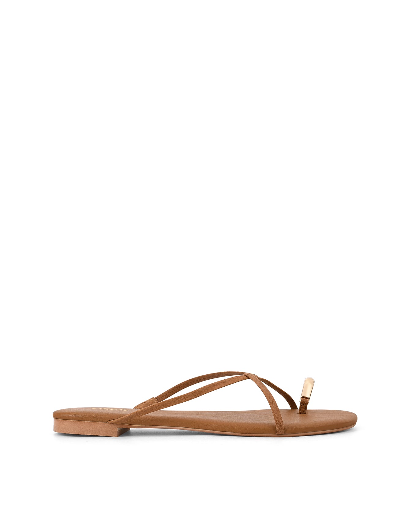Mikki Women's Flat Strappy Sandals - Comfortable Tan Leather Sandals for Summer | Beach, Vacation & Casual Outfits