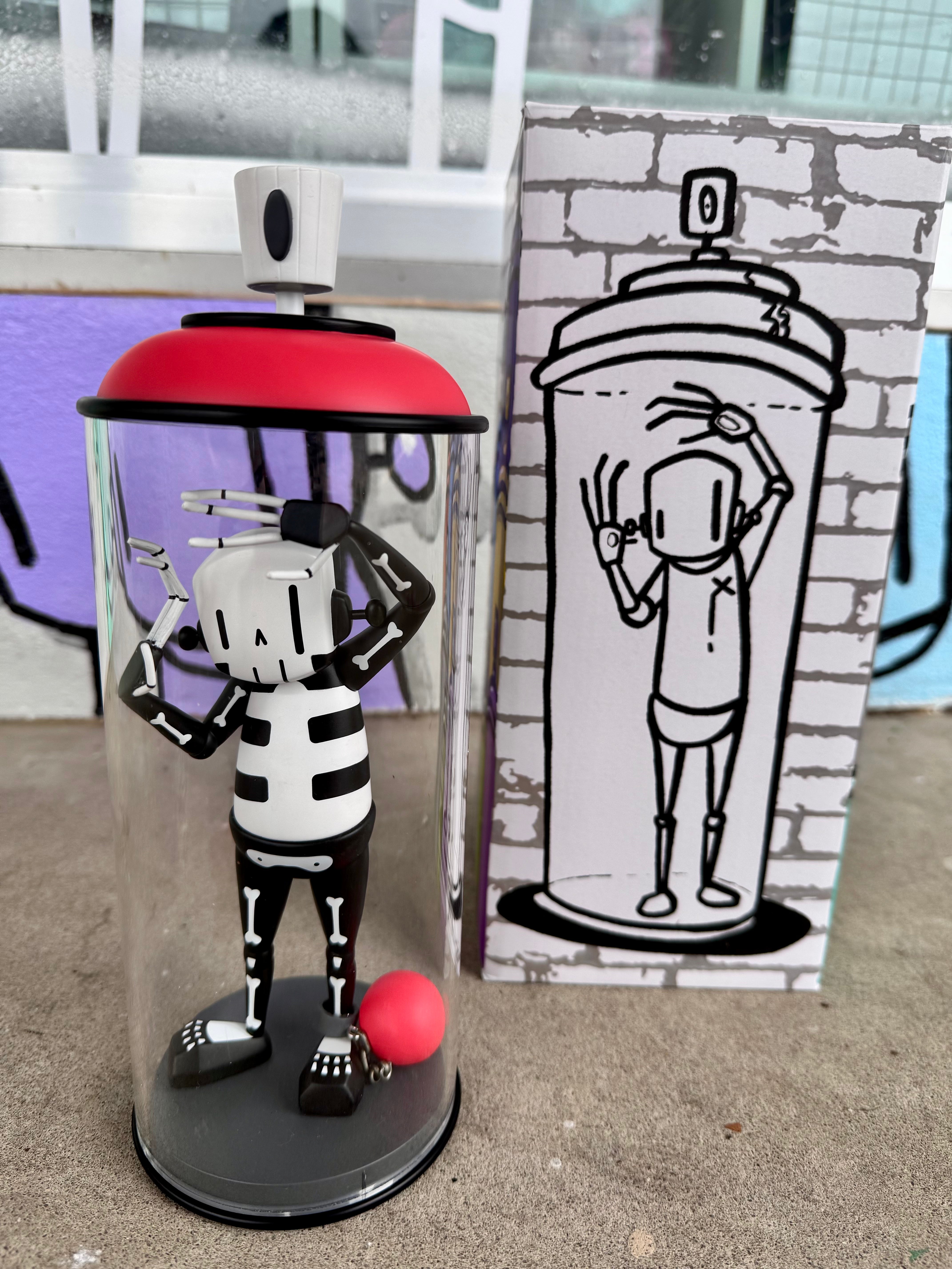 ChrisRWK Contents Under Pressure Vinyl Figure - Bones Edition | Limited Edition Art Toy for Collectors | Perfect for Home Display & Office Decor