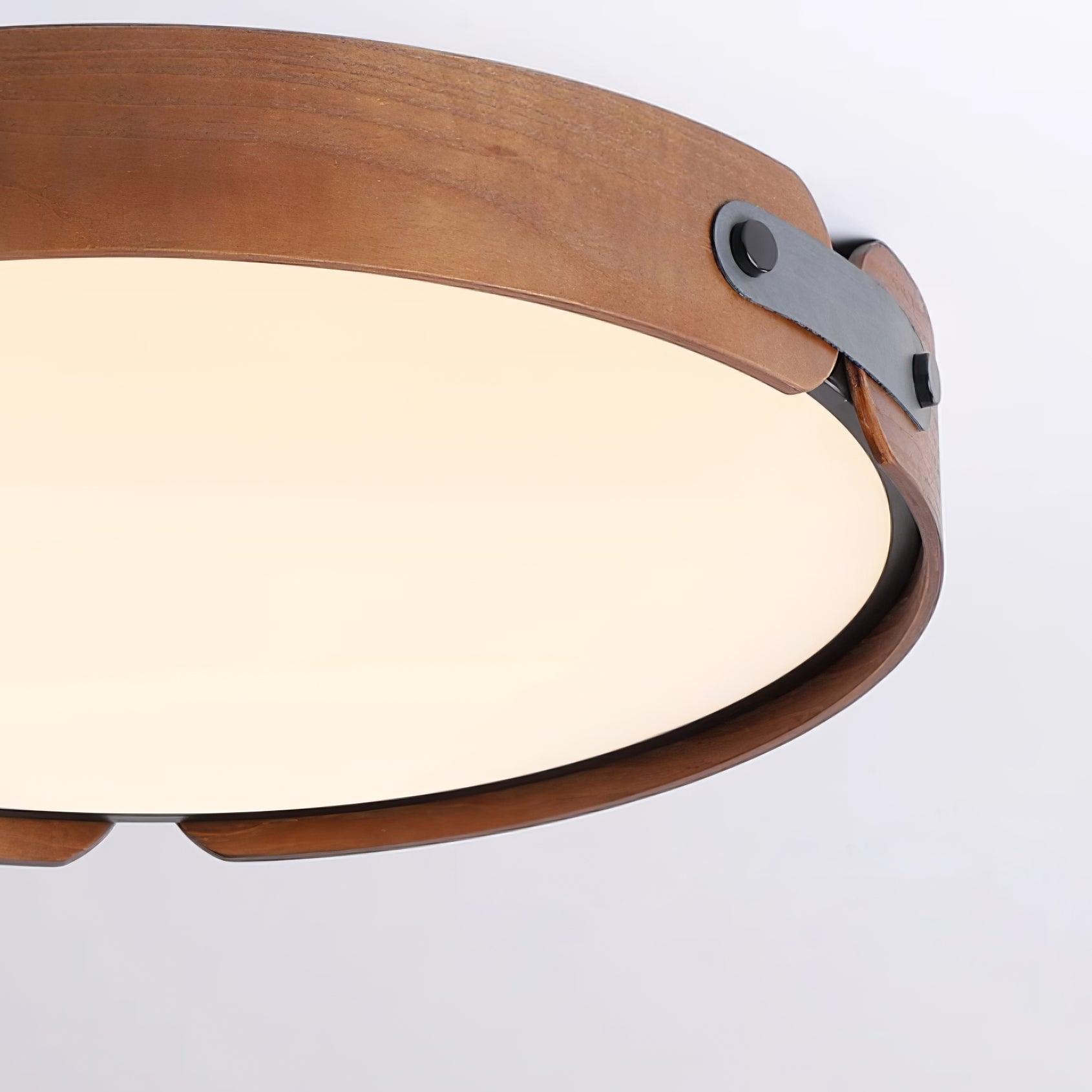 Aiwen Modern Wood Ceiling Light Fixture - Handcrafted Wooden Pendant Light for Living Room, Bedroom, Kitchen & Dining Room - Warm Ambient Lighting for Home Decor