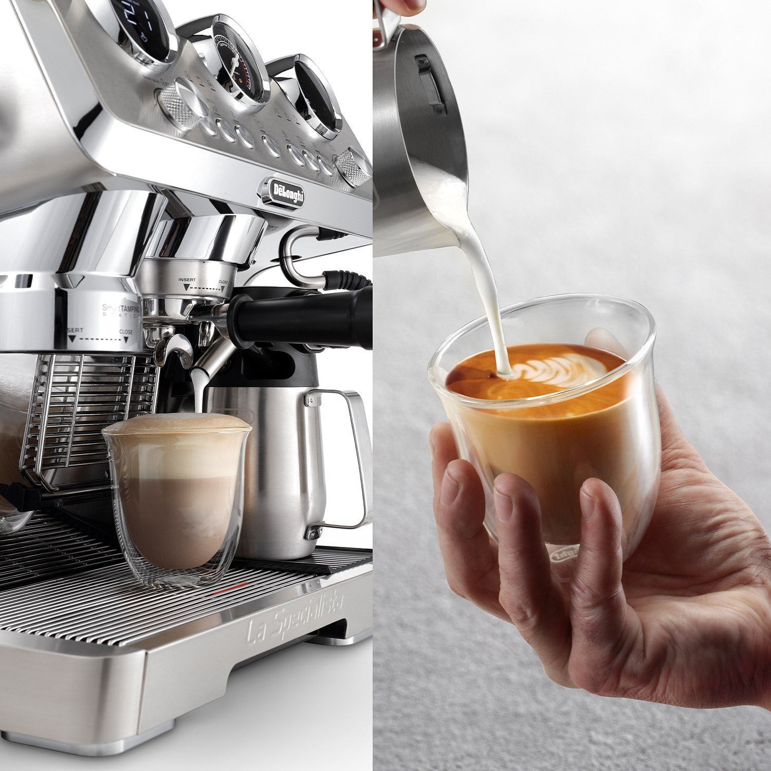 DeLonghi La Specialista Maestro Semi-Automatic Espresso Machine EC9885M - Perfect for Home Baristas & Coffee Lovers, Ideal for Espresso, Latte & Cappuccino Making