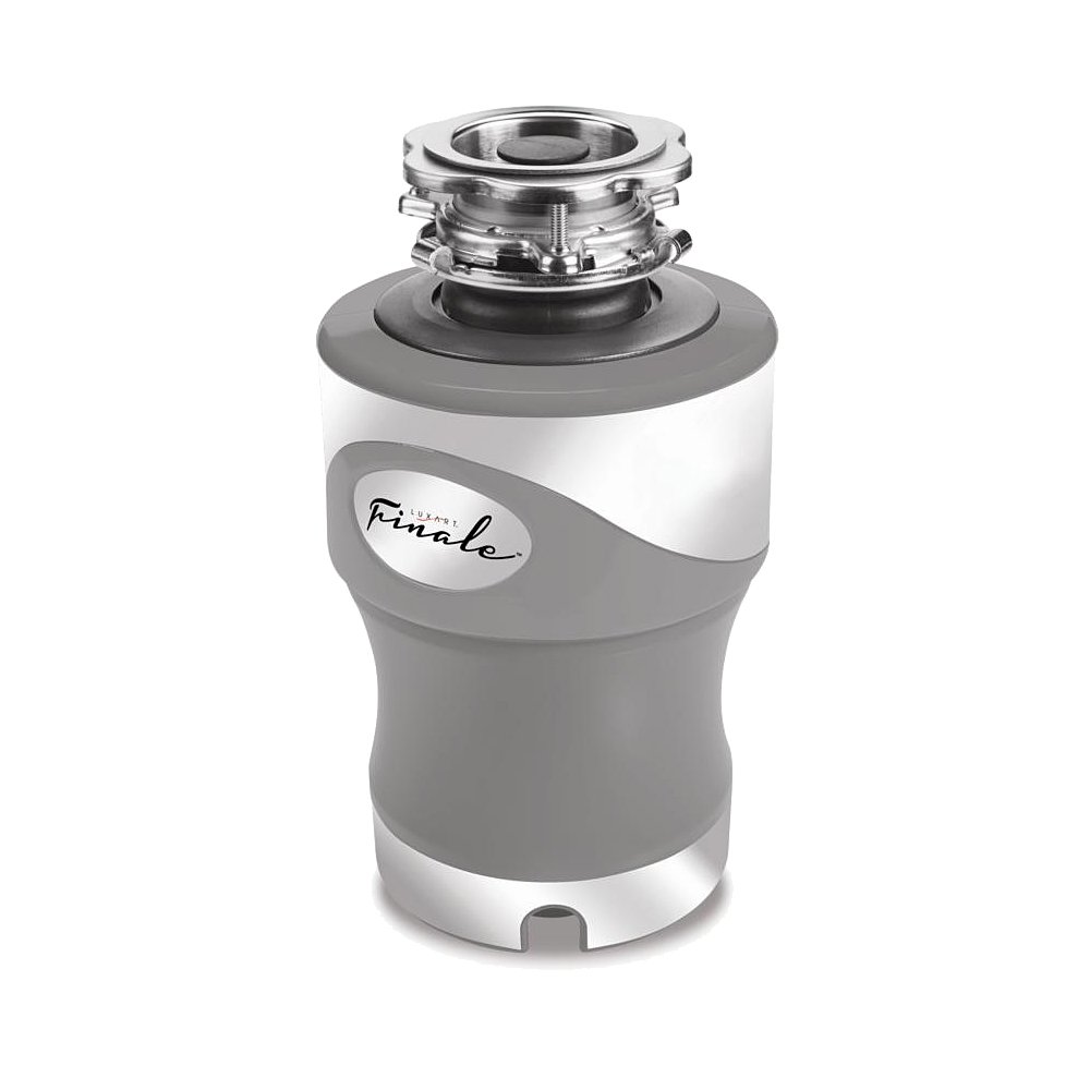 Luxart Finale 3/4 HP Garbage Disposal with Power Cord - 10 Year Warranty - Heavy Duty Kitchen Waste Disposer for Home & Restaurant Use