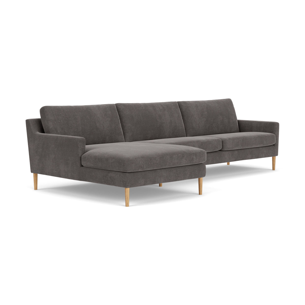 Astha Fabric Left Chaise Sofa - Modern L-Shaped Sectional Couch with Reversible Design for Living Room, Lounge & Home Theater Comfort