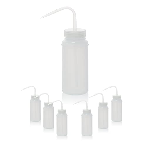 Wide Mouth Wash Bottles,6PCS