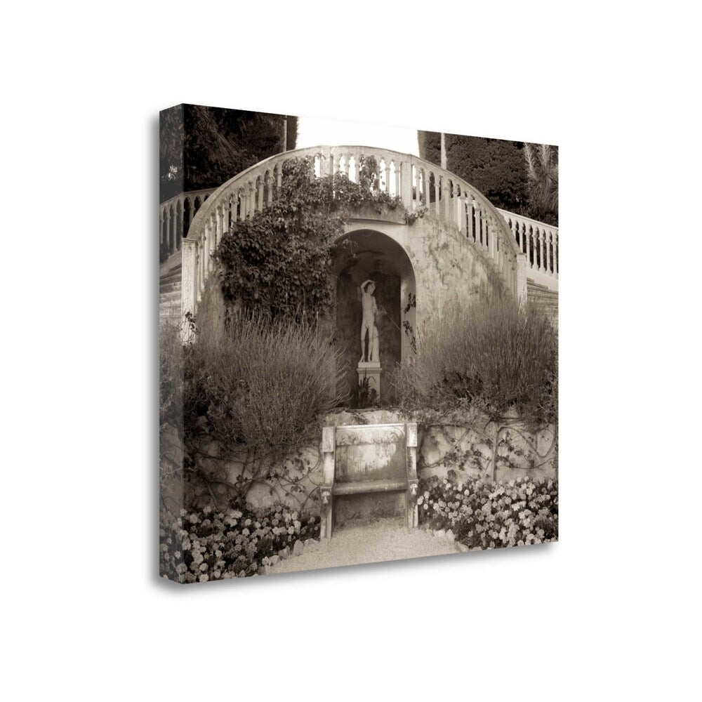 Alan Blaustein 56 Garden Bench Giclee Print on Gallery Wrap Canvas - Perfect for Home Decor, Living Room Wall Art & Outdoor Patio Inspiration
