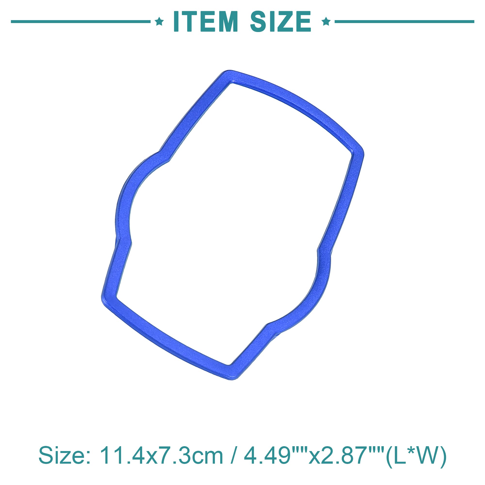 Premium Car Interior Knob Frame Cover - Stylish Console Multimedia Button Protector for BMW 335i (Blue, Pack of 1) | Enhance Your Driving Experience & Interior Aesthetics