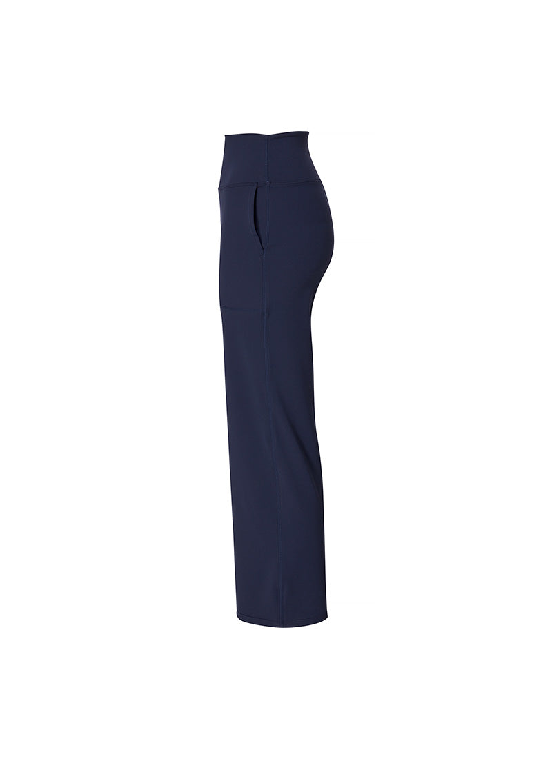 Black Label Power Rise Pocket Wide Leggings - High Waist Yoga Pants with Side Pockets for Women | Perfect for Workouts, Running, Yoga & Everyday Comfort