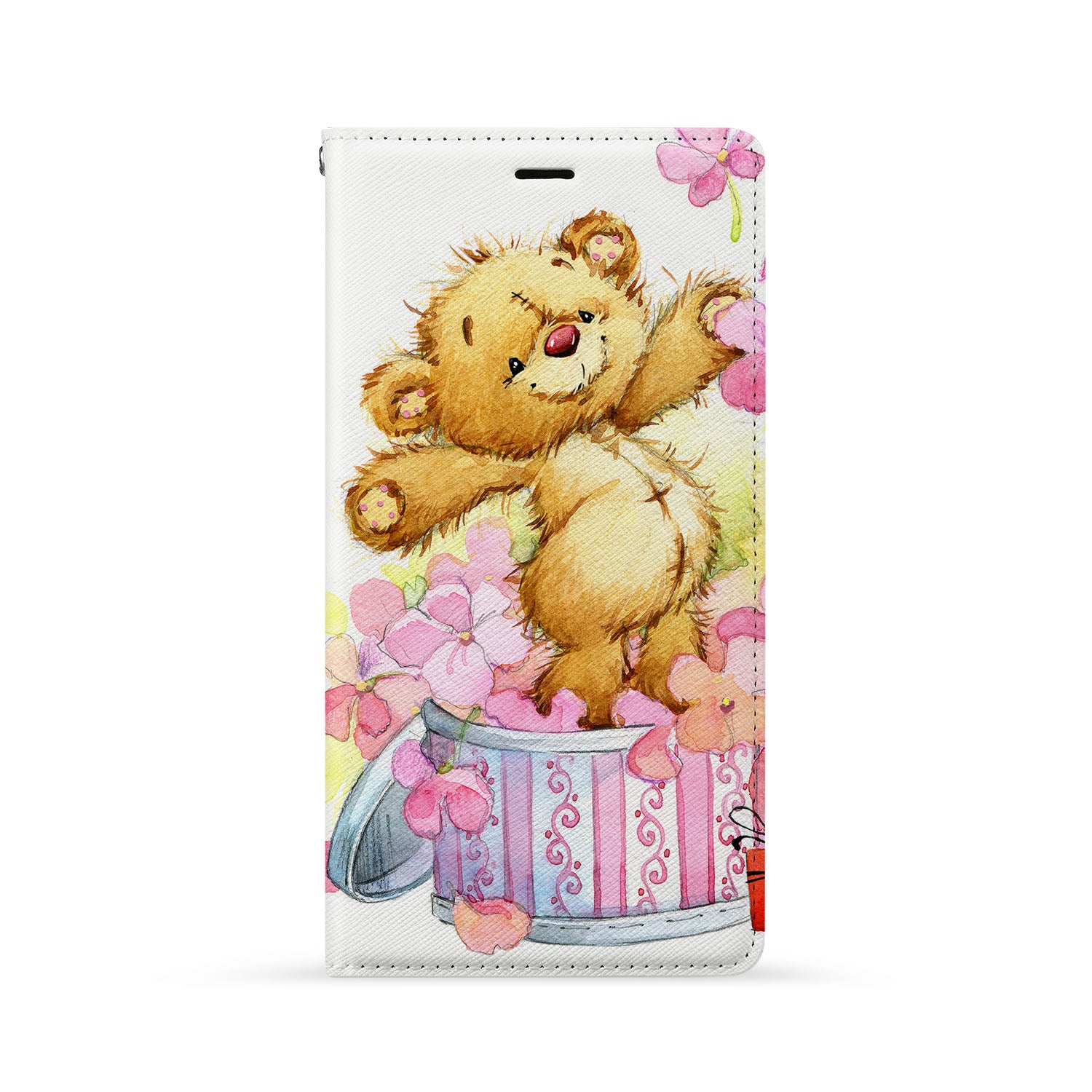 Cute Bear iPhone Wallet Case - Slim Card Holder for iPhone 13/12/11 - Perfect for Everyday Use & Travel Accessories