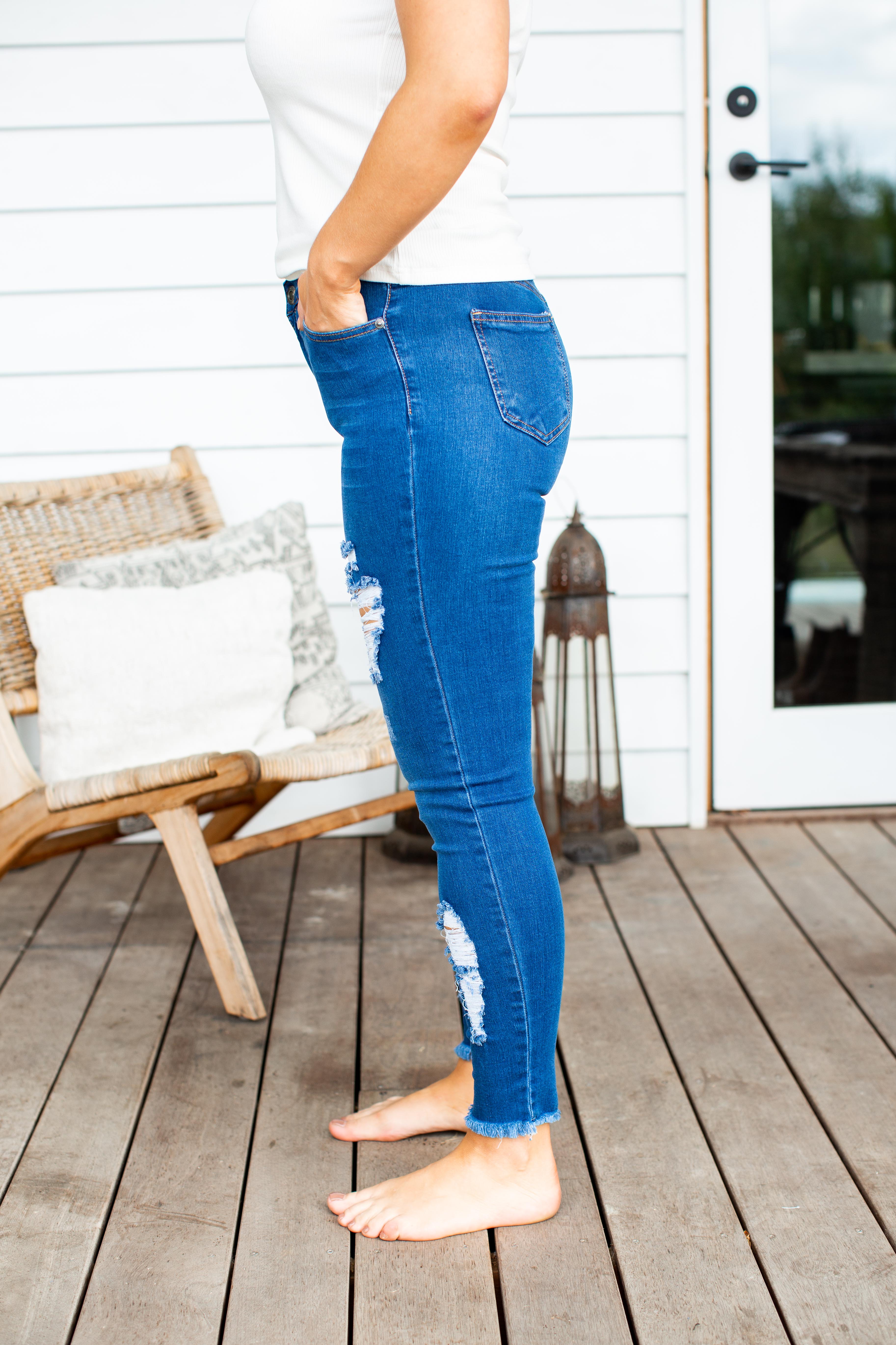 Bailey Jeans for Women - High Waist Stretch Denim Pants - Comfortable & Stylish for Casual Wear, Office, and Date Nights