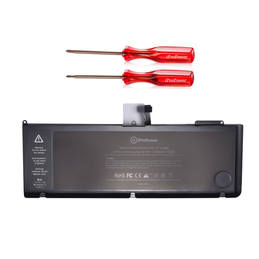 iProPower A1382 Replacement Battery for Apple MacBook Pro 15