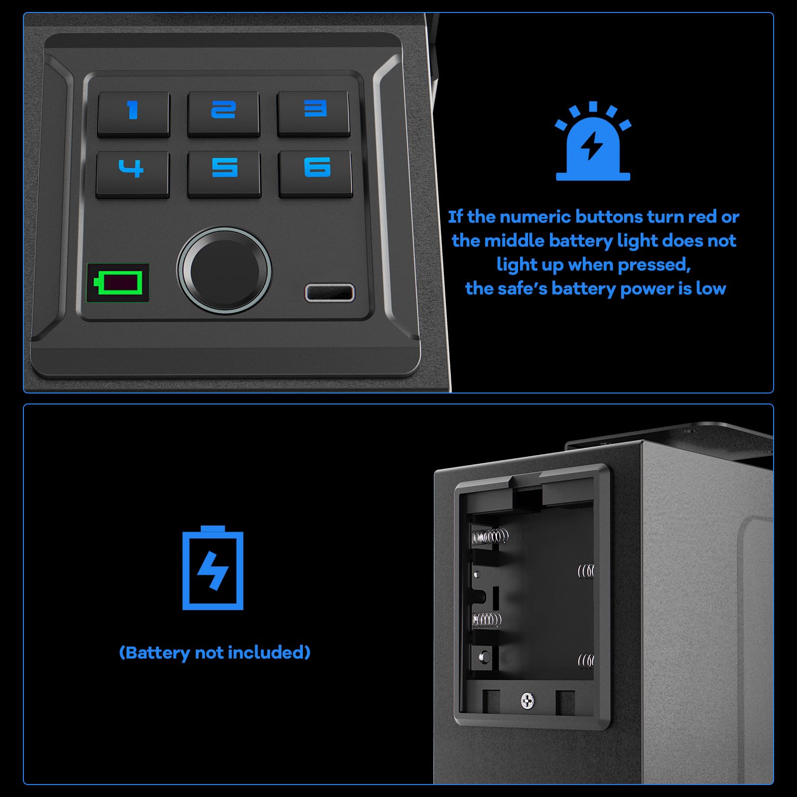Biometric Pistol Safe - Quick Access Fingerprint Gun Safe for Handguns | Secure Mounting for Nightstand, Bedroom, Desk, Wall & Dresser | Ideal for Home Defense & Emergency Protection