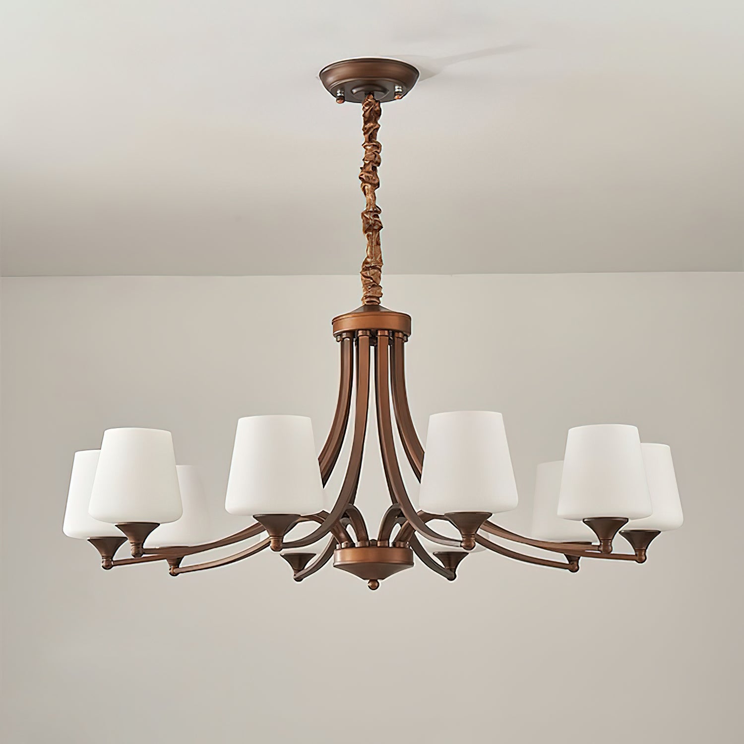 Adalyn Crystal Chandelier - Modern 6-Light Ceiling Fixture with LED Bulbs for Dining Room, Living Room & Bedroom Lighting